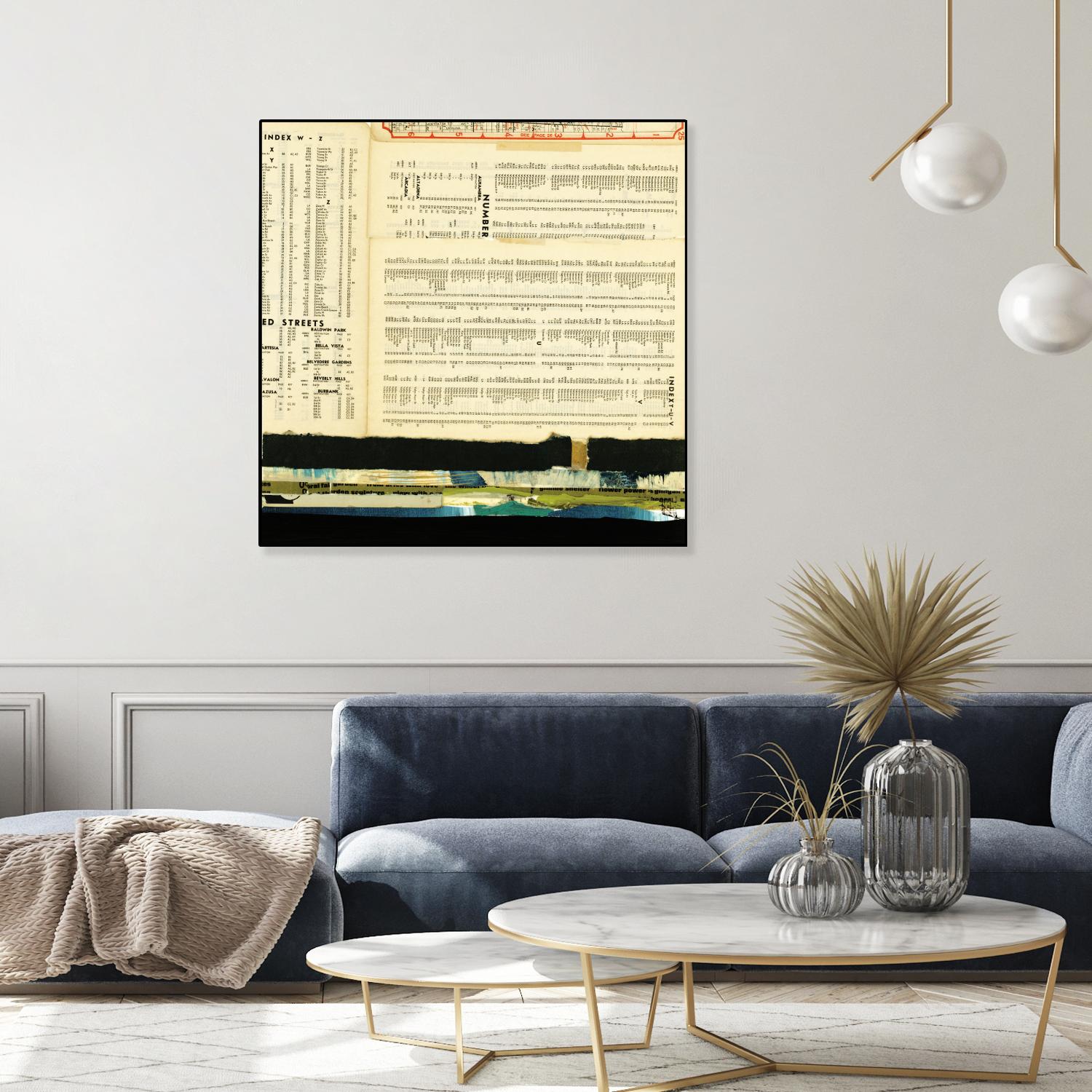 Ephemera Scape III by Kelsey Hochstatter on GIANT ART - black contemporary