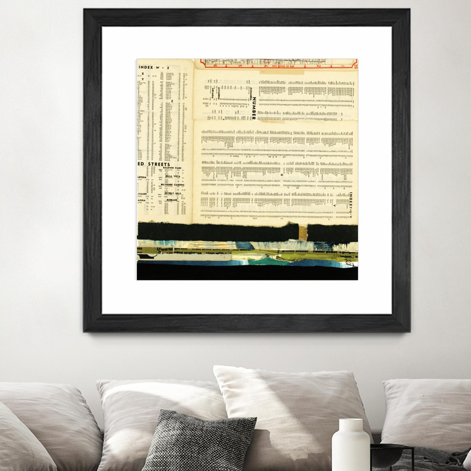 Ephemera Scape III by Kelsey Hochstatter on GIANT ART - black contemporary