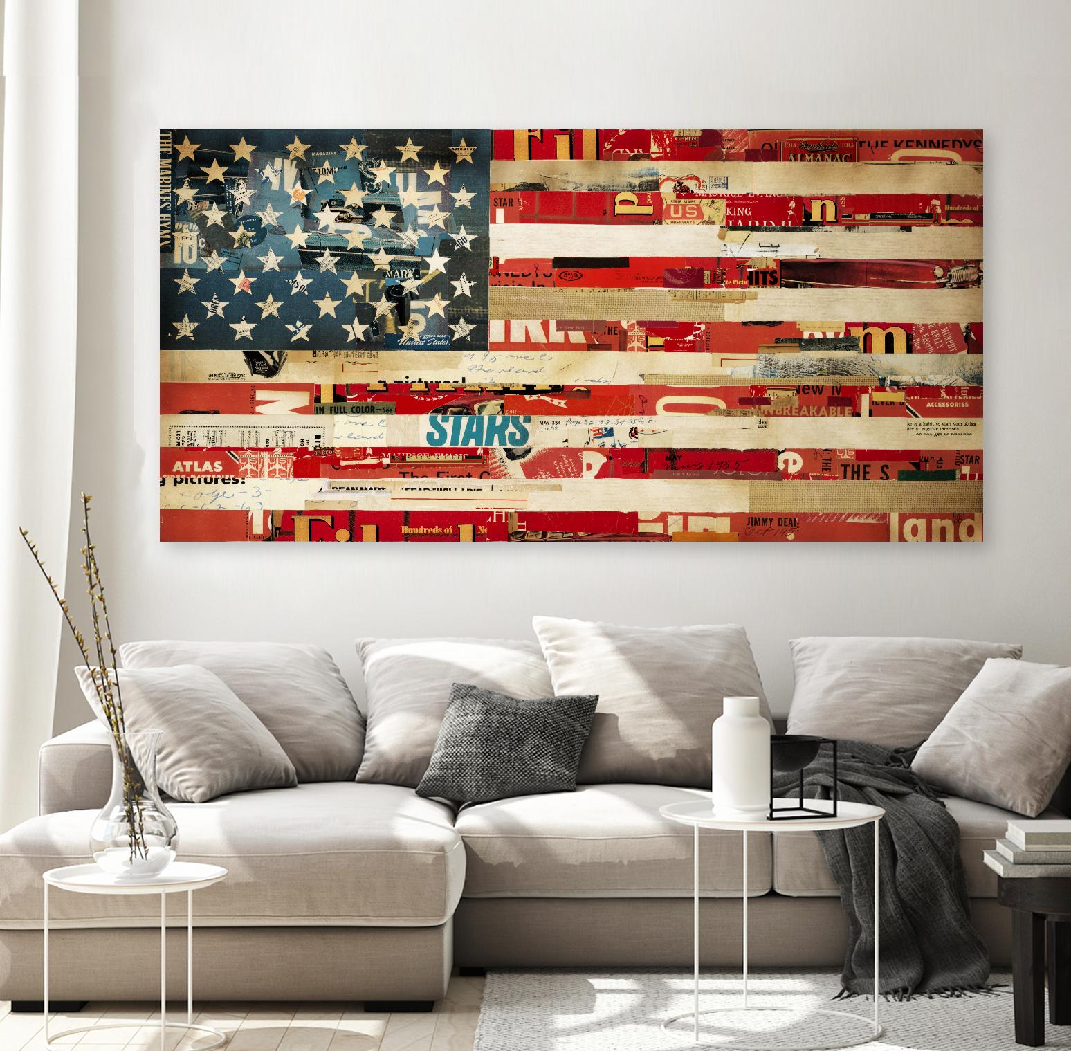 May of '76, Stitch  by Stitch by Kelsey Hochstatter on GIANT ART - red contemporary