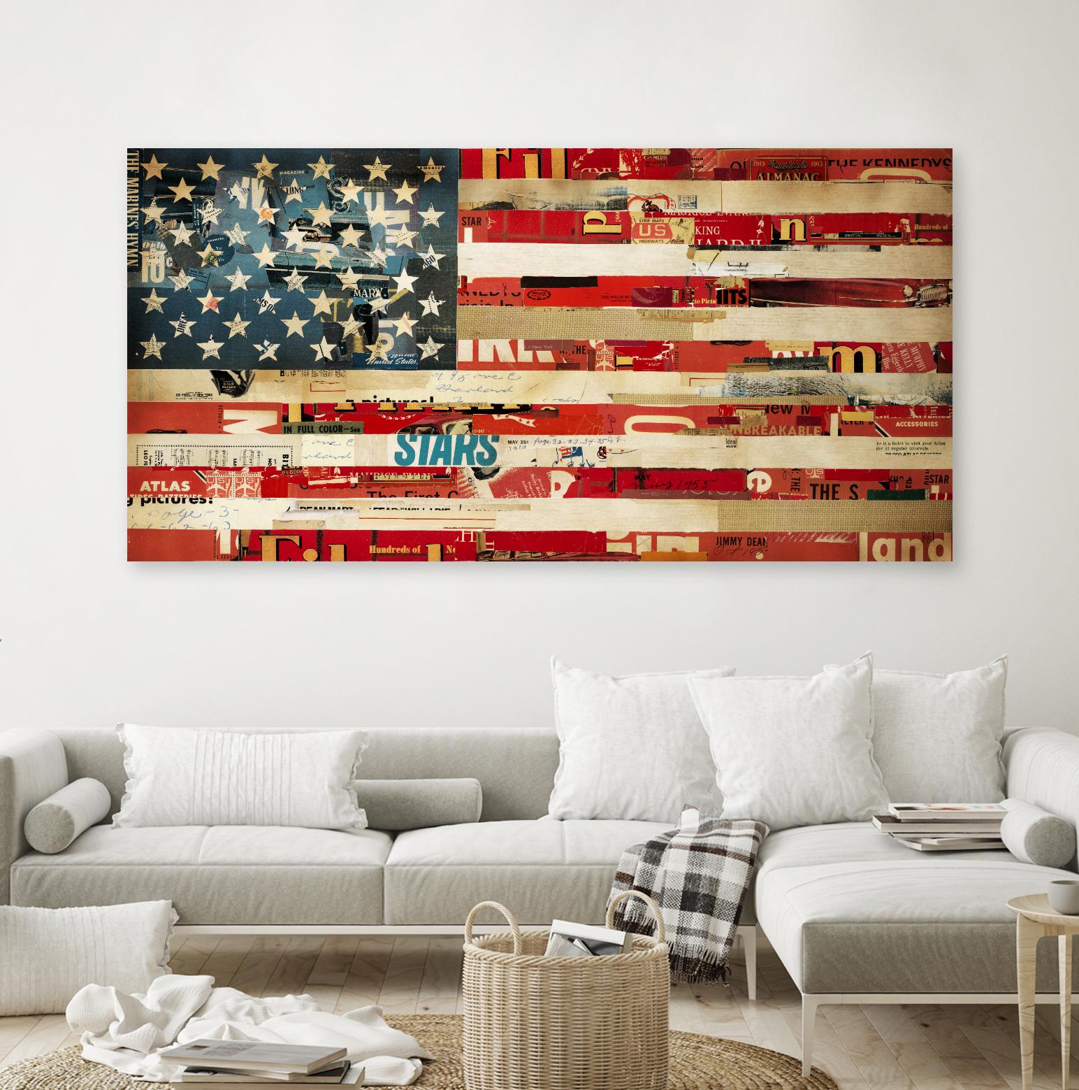 May of '76, Stitch  by Stitch by Kelsey Hochstatter on GIANT ART - red contemporary