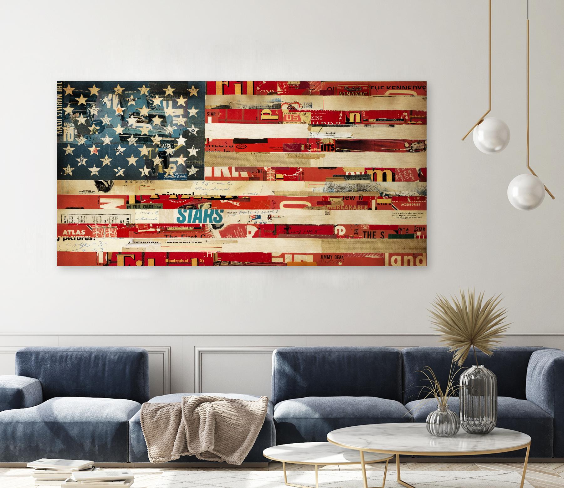 May of '76, Stitch  by Stitch by Kelsey Hochstatter on GIANT ART - red contemporary