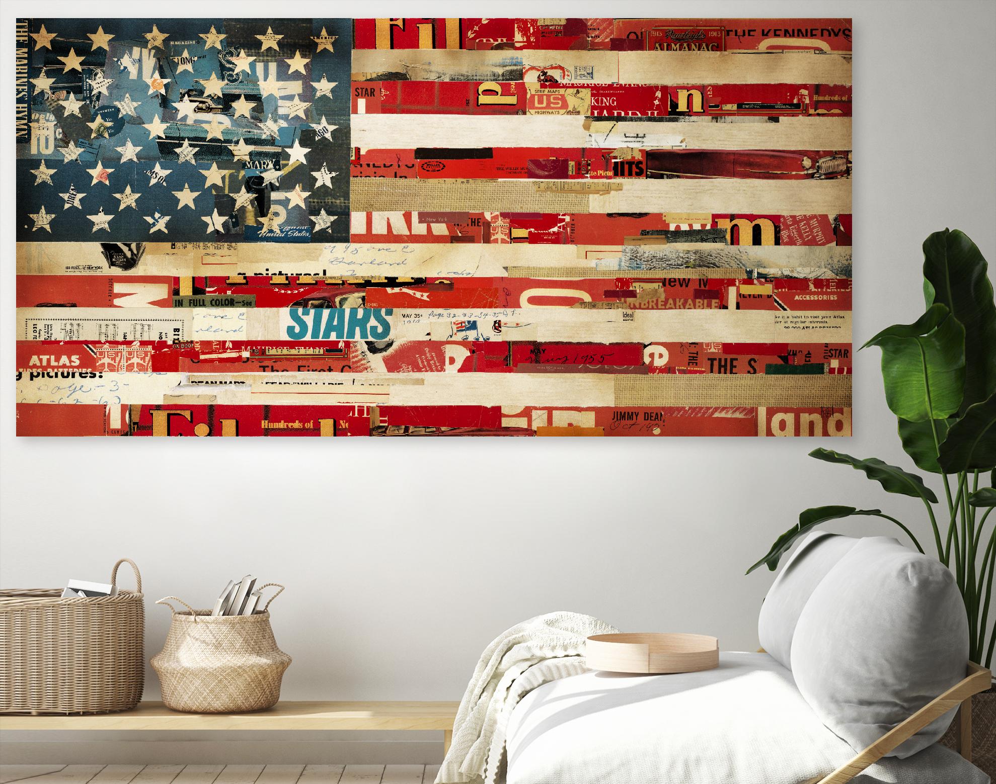 May of '76, Stitch  by Stitch by Kelsey Hochstatter on GIANT ART - red contemporary