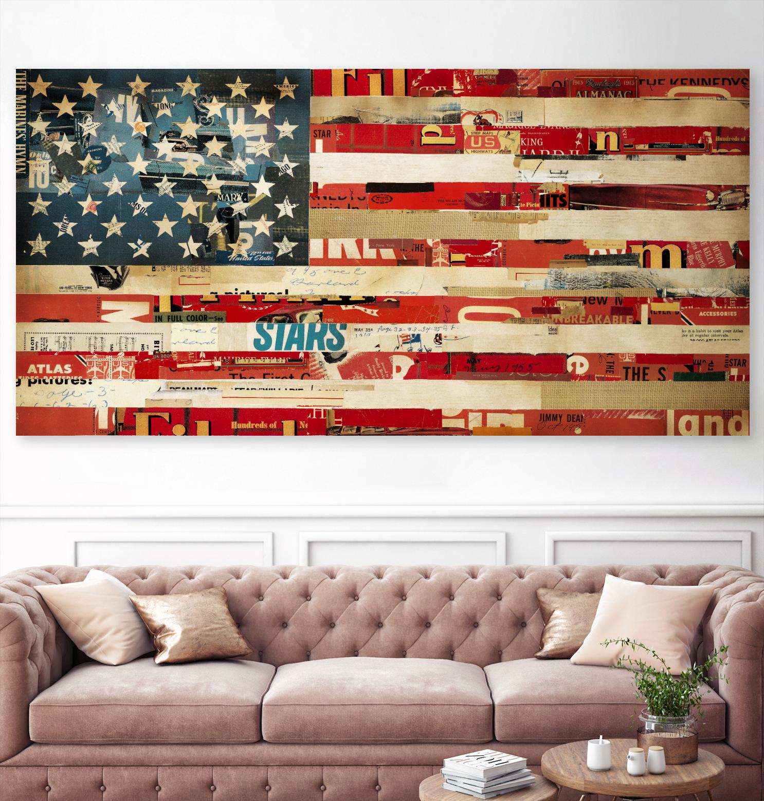 May of '76, Stitch  by Stitch by Kelsey Hochstatter on GIANT ART - red contemporary