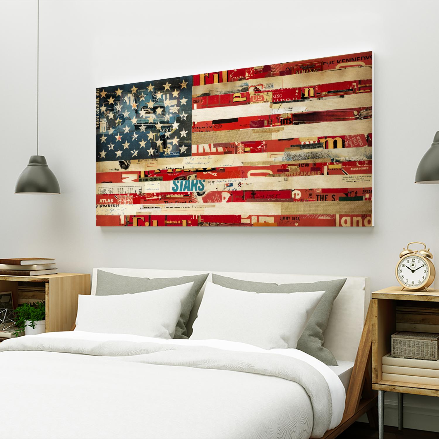 May of '76, Stitch  by Stitch by Kelsey Hochstatter on GIANT ART - red contemporary