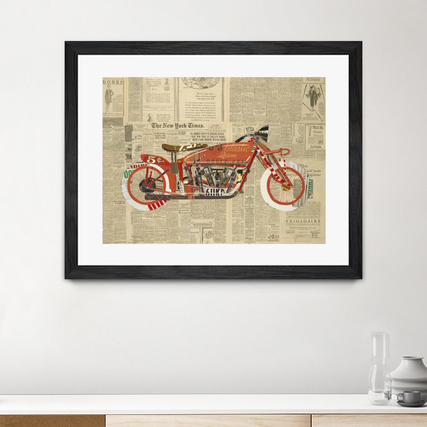 Vintage Red by Kelsey Hochstatter on GIANT ART - red vintage