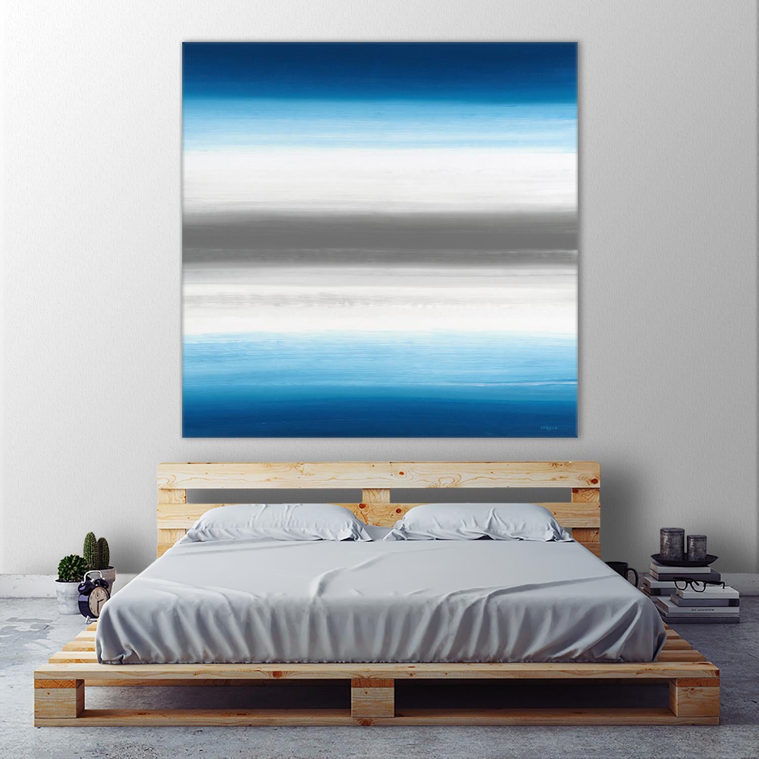 Blue Gradients by Jeff Iorillo on GIANT ART - white abstract