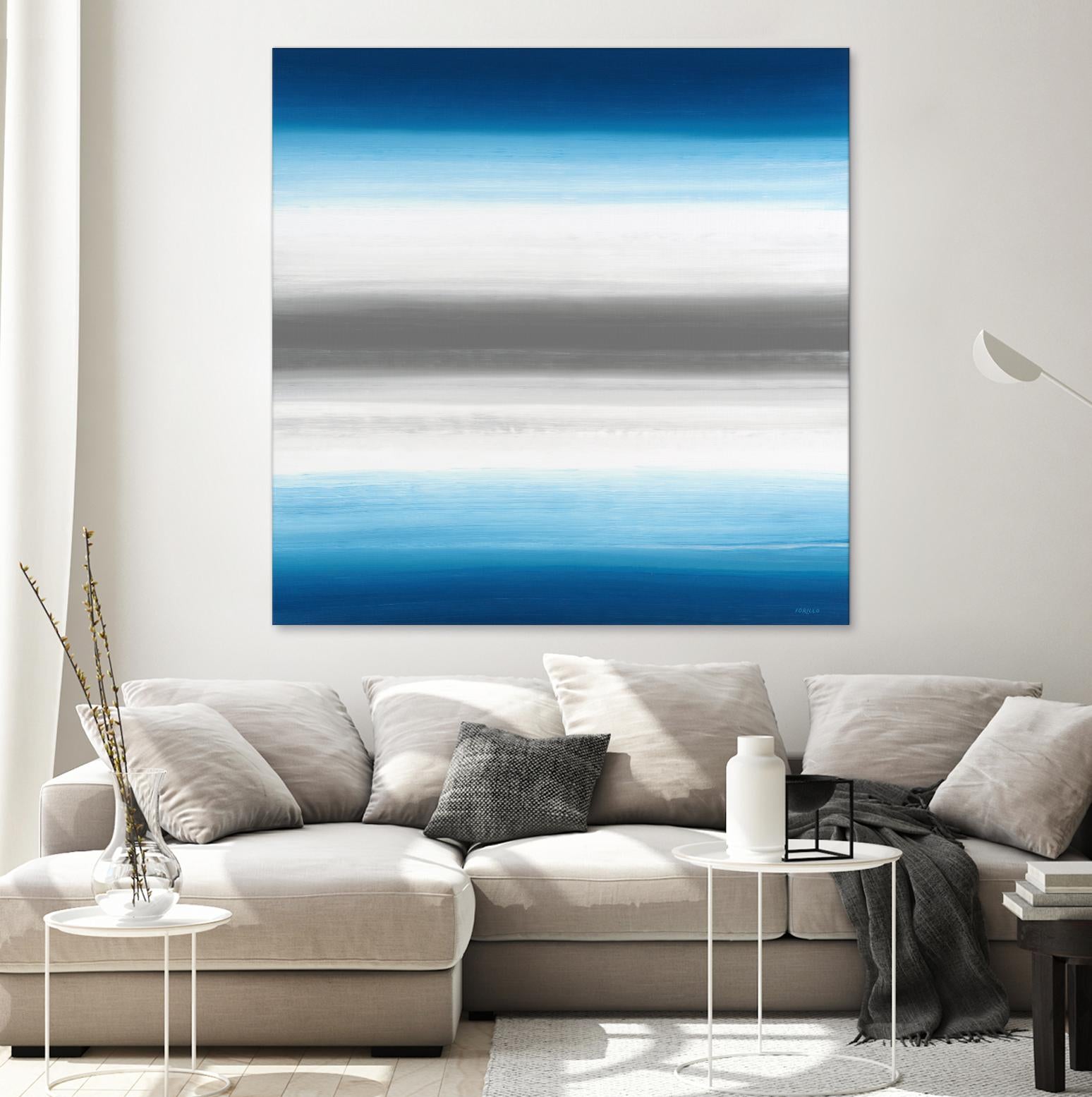 Blue Gradients by Jeff Iorillo on GIANT ART - white abstract