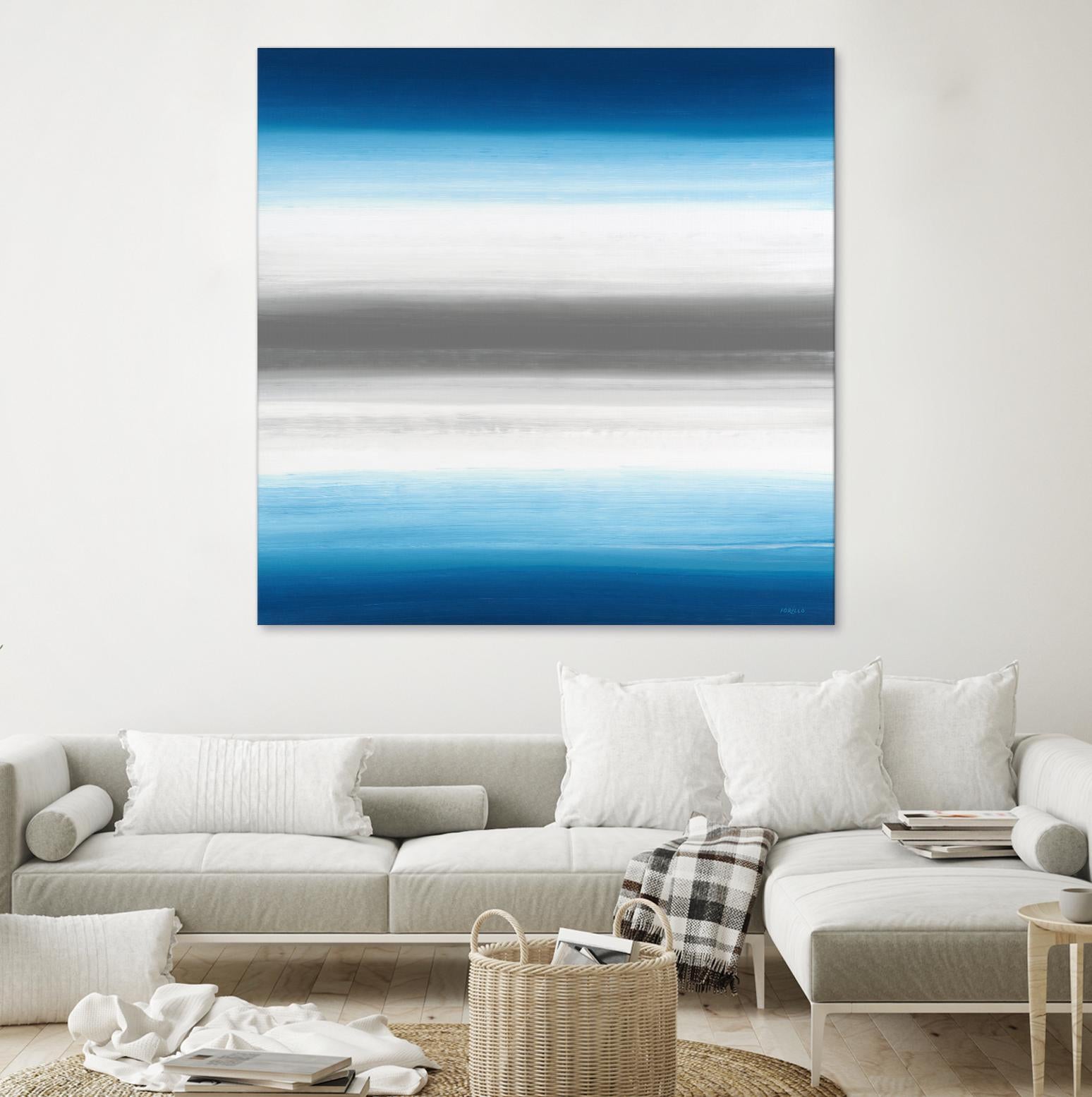Blue Gradients by Jeff Iorillo on GIANT ART - white abstract