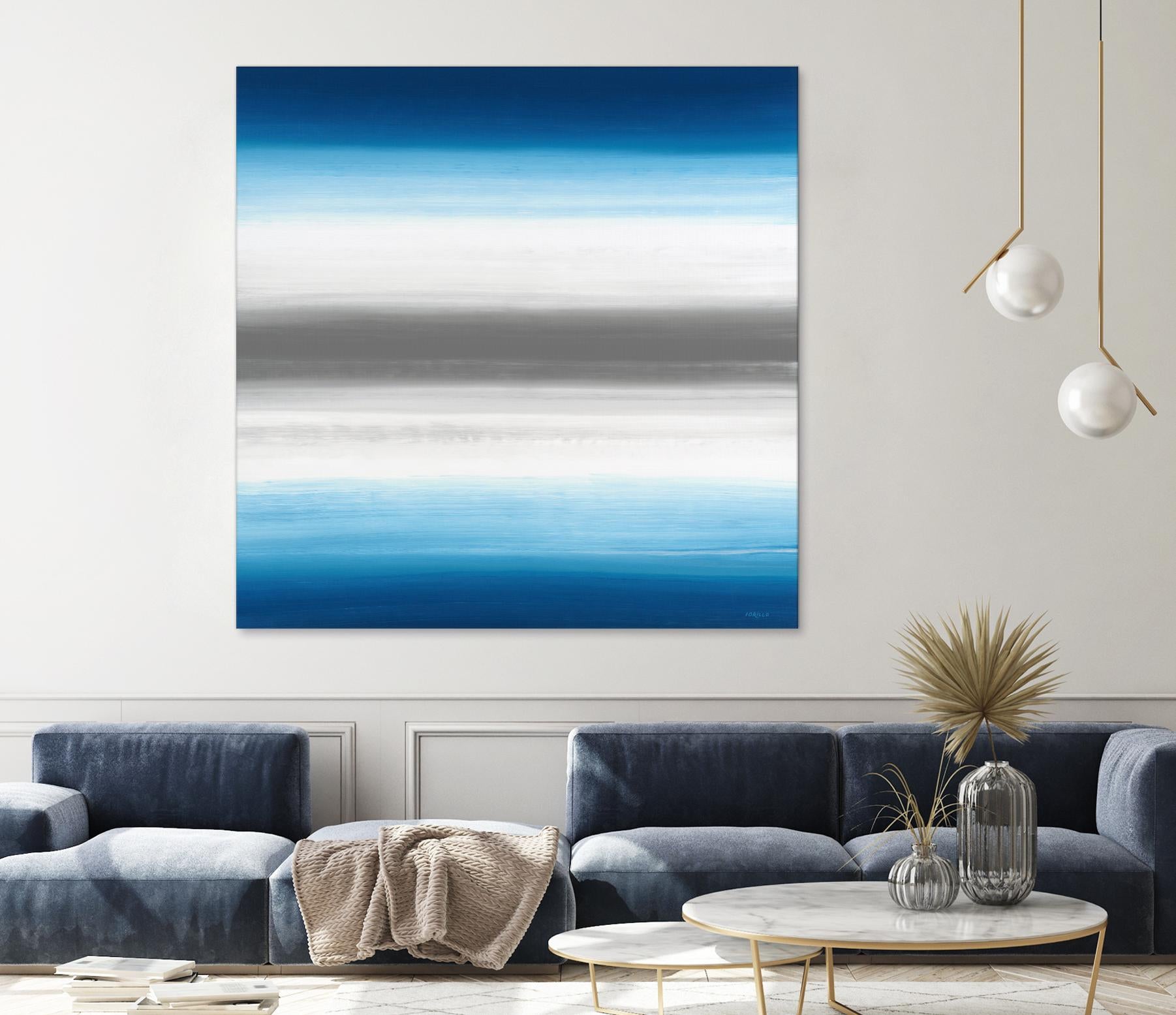 Blue Gradients by Jeff Iorillo on GIANT ART - white abstract