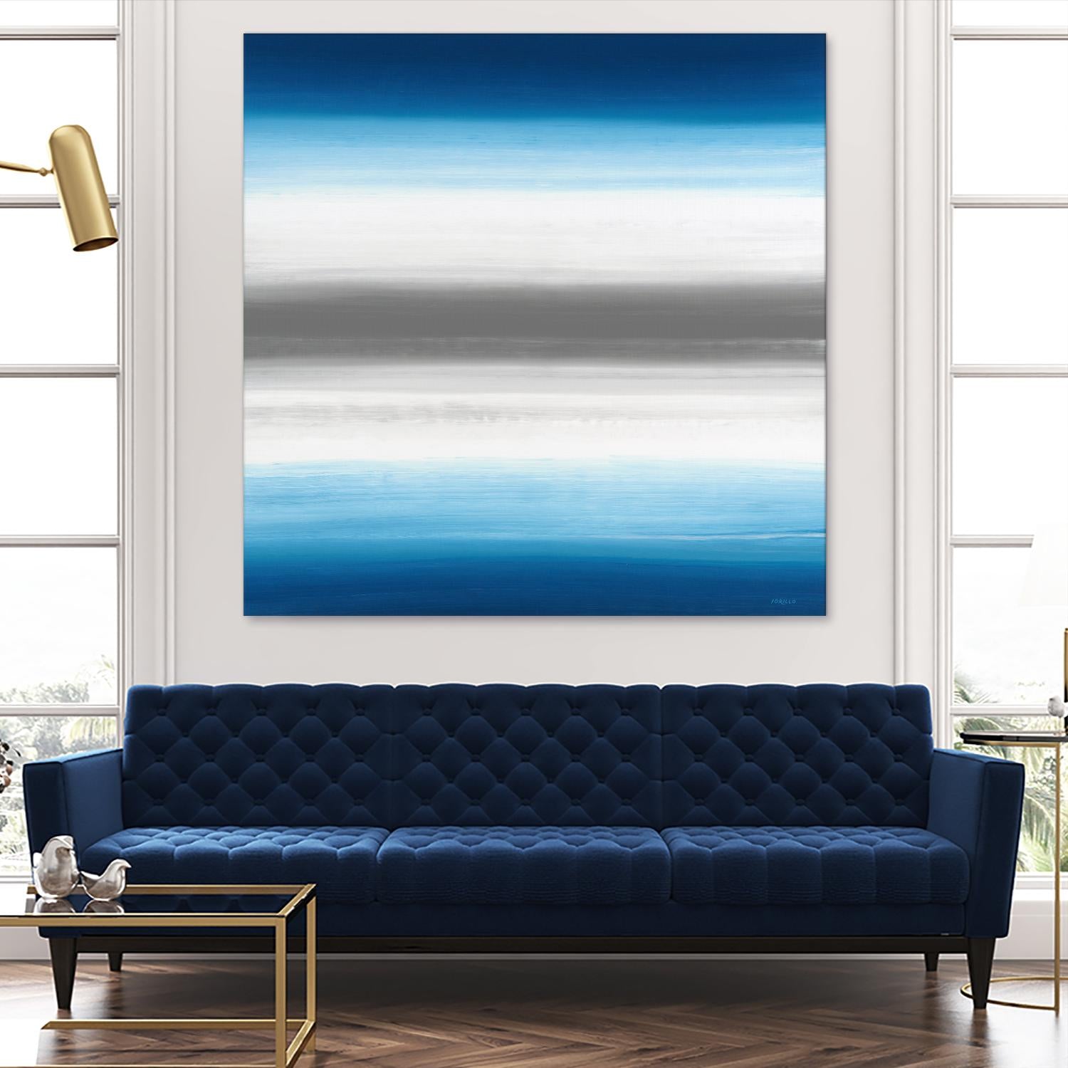 Blue Gradients by Jeff Iorillo on GIANT ART - white abstract