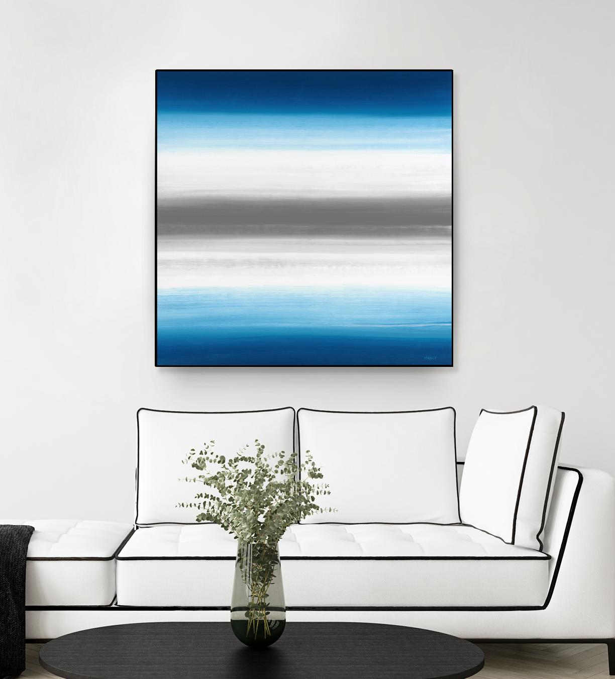 Blue Gradients by Jeff Iorillo on GIANT ART - white abstract