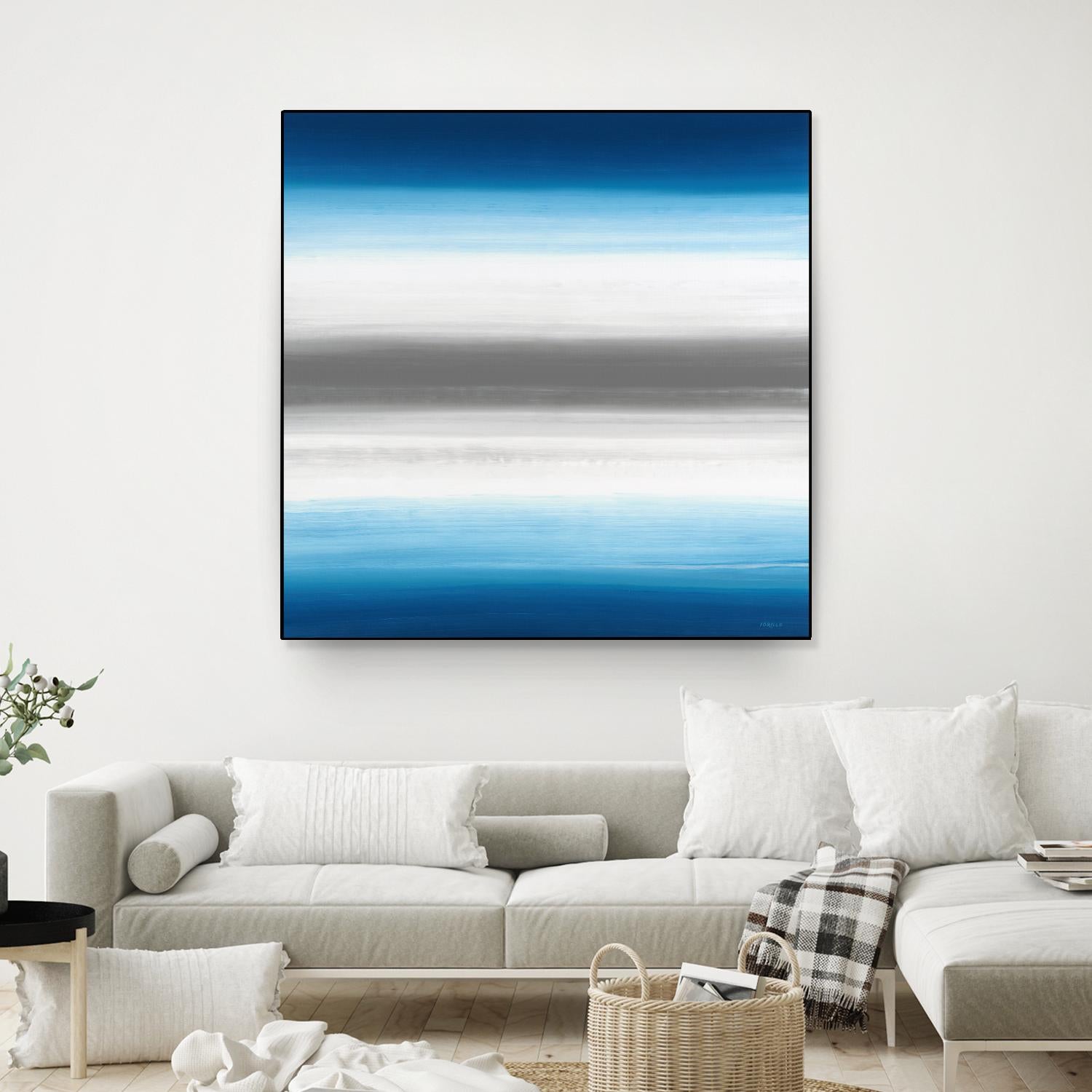 Blue Gradients by Jeff Iorillo on GIANT ART - white abstract