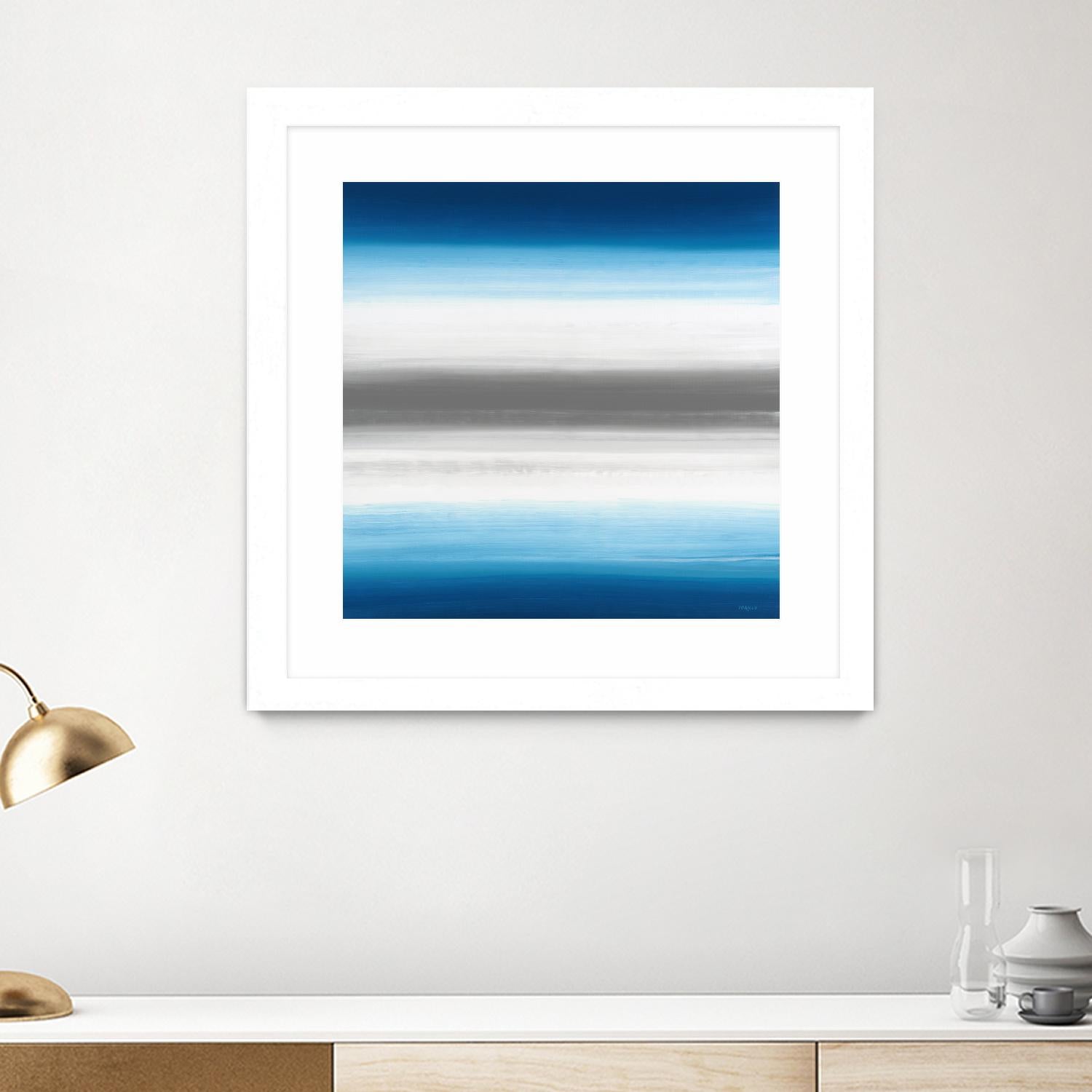 Blue Gradients by Jeff Iorillo on GIANT ART - white abstract