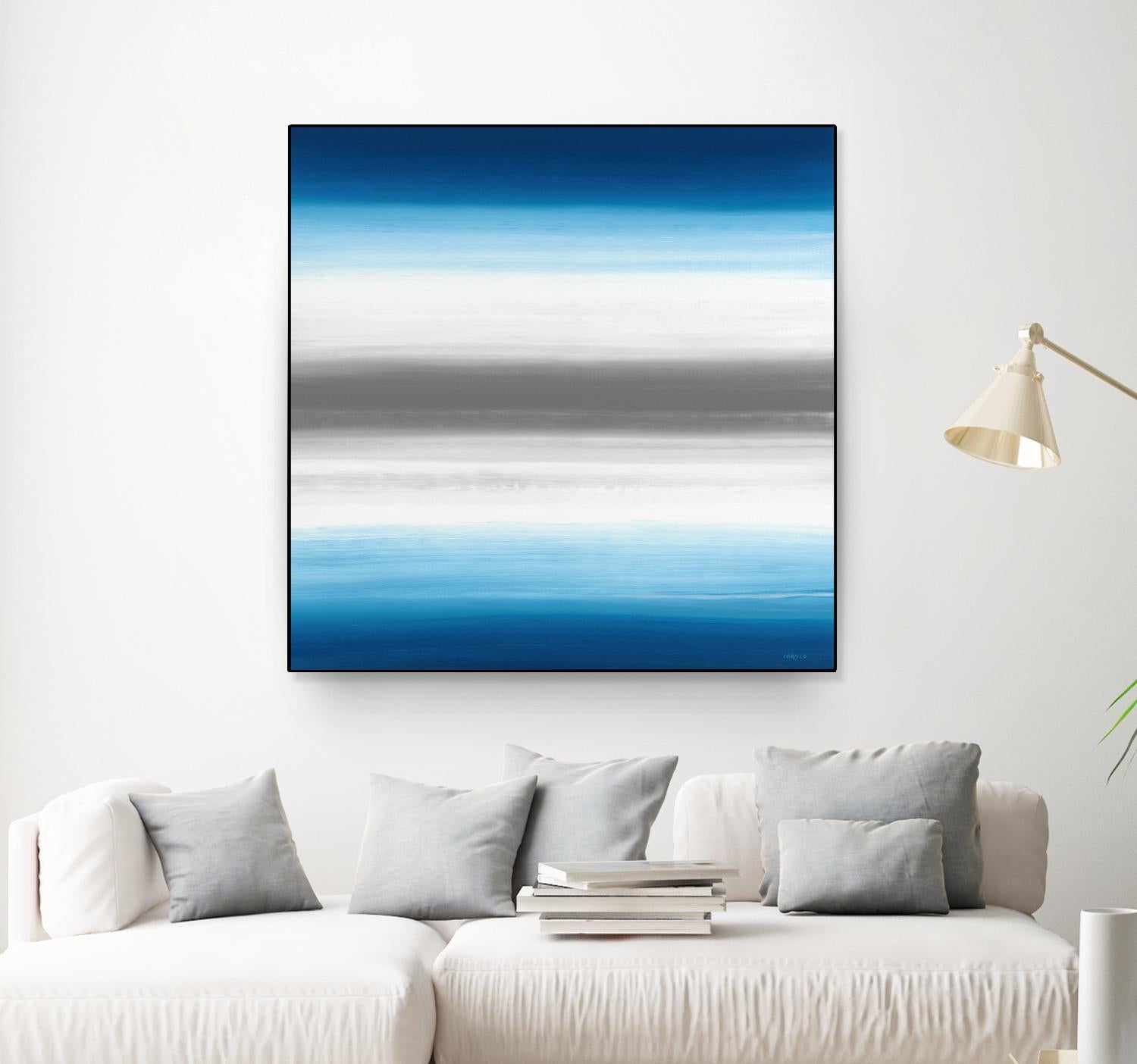Blue Gradients by Jeff Iorillo on GIANT ART - white abstract