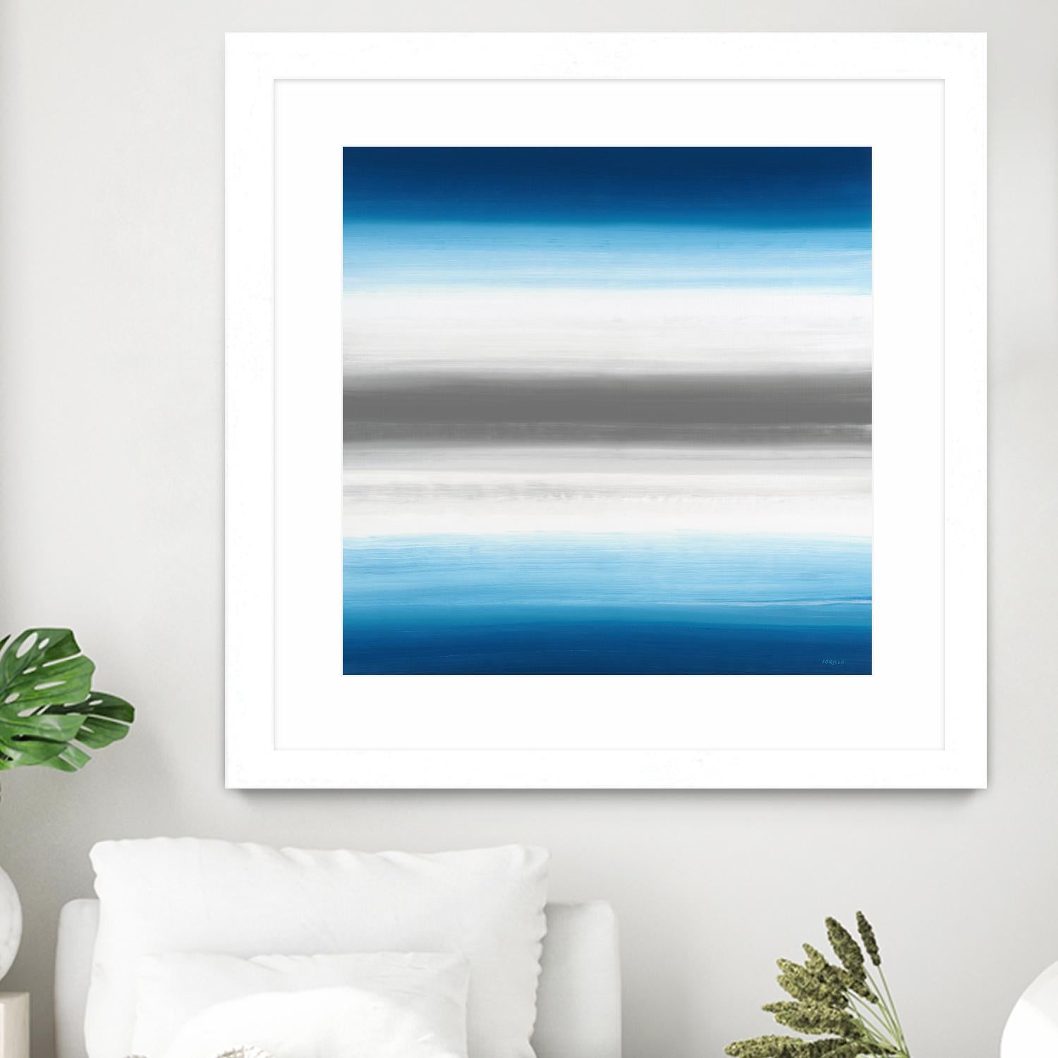Blue Gradients by Jeff Iorillo on GIANT ART - white abstract