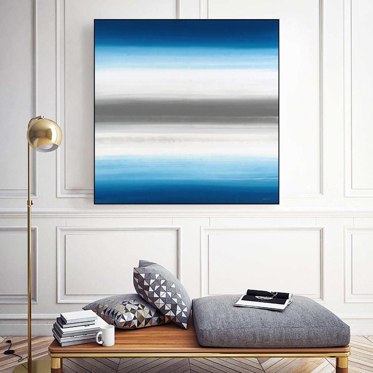 Blue Gradients by Jeff Iorillo on GIANT ART - white abstract