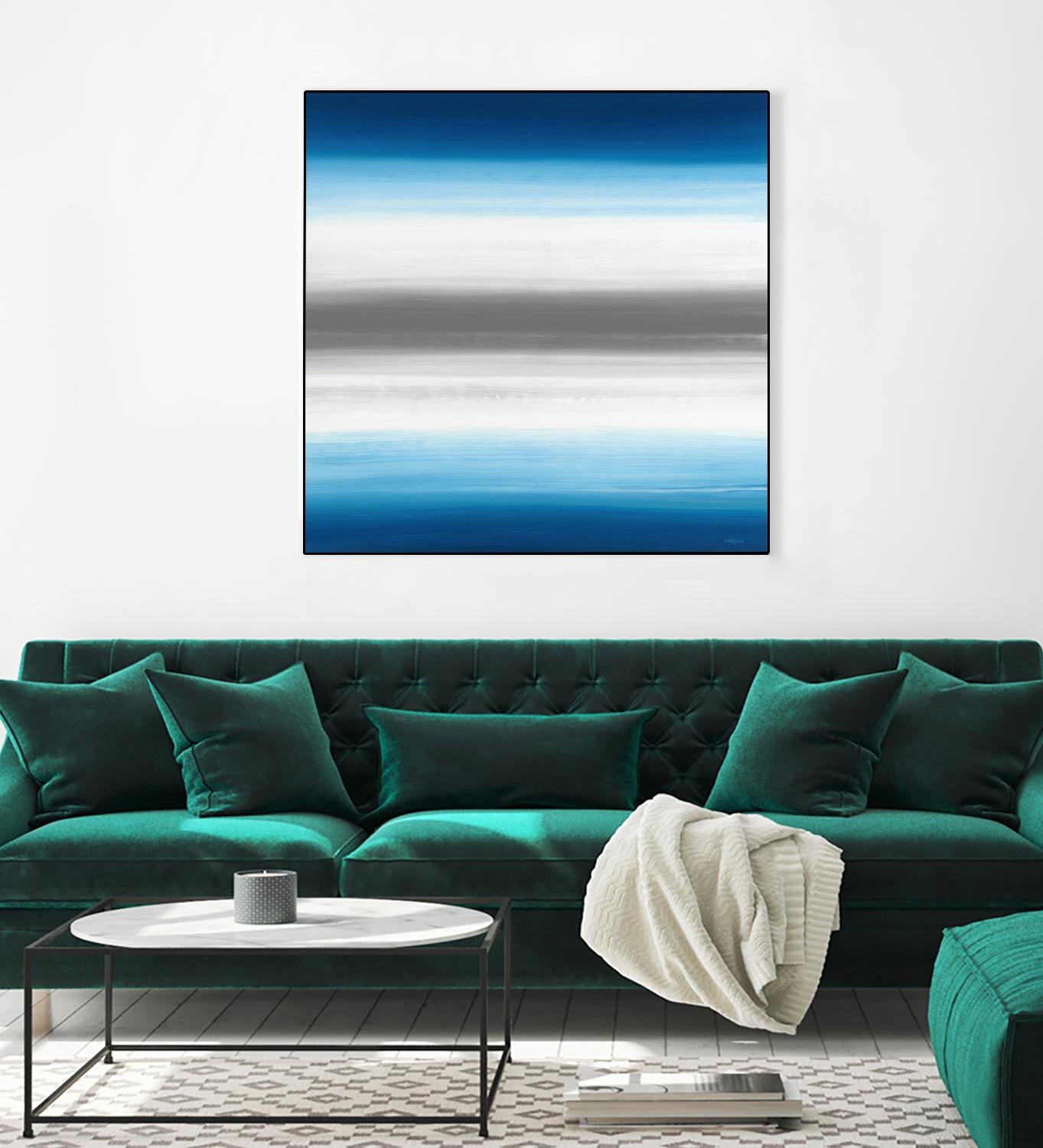 Blue Gradients by Jeff Iorillo on GIANT ART - white abstract