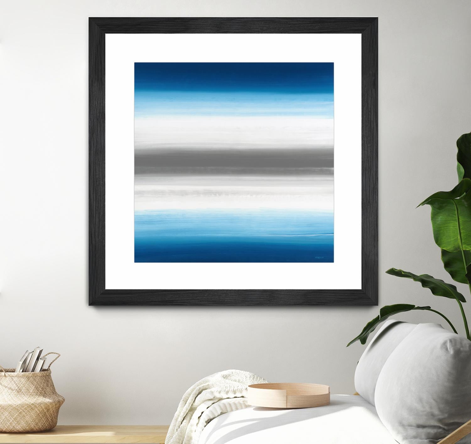 Blue Gradients by Jeff Iorillo on GIANT ART - white abstract
