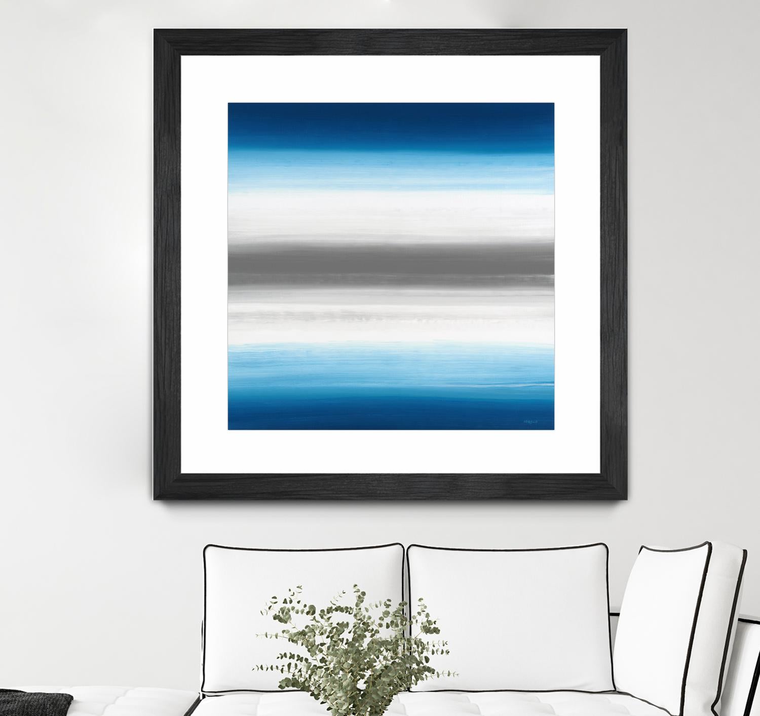 Blue Gradients by Jeff Iorillo on GIANT ART - white abstract