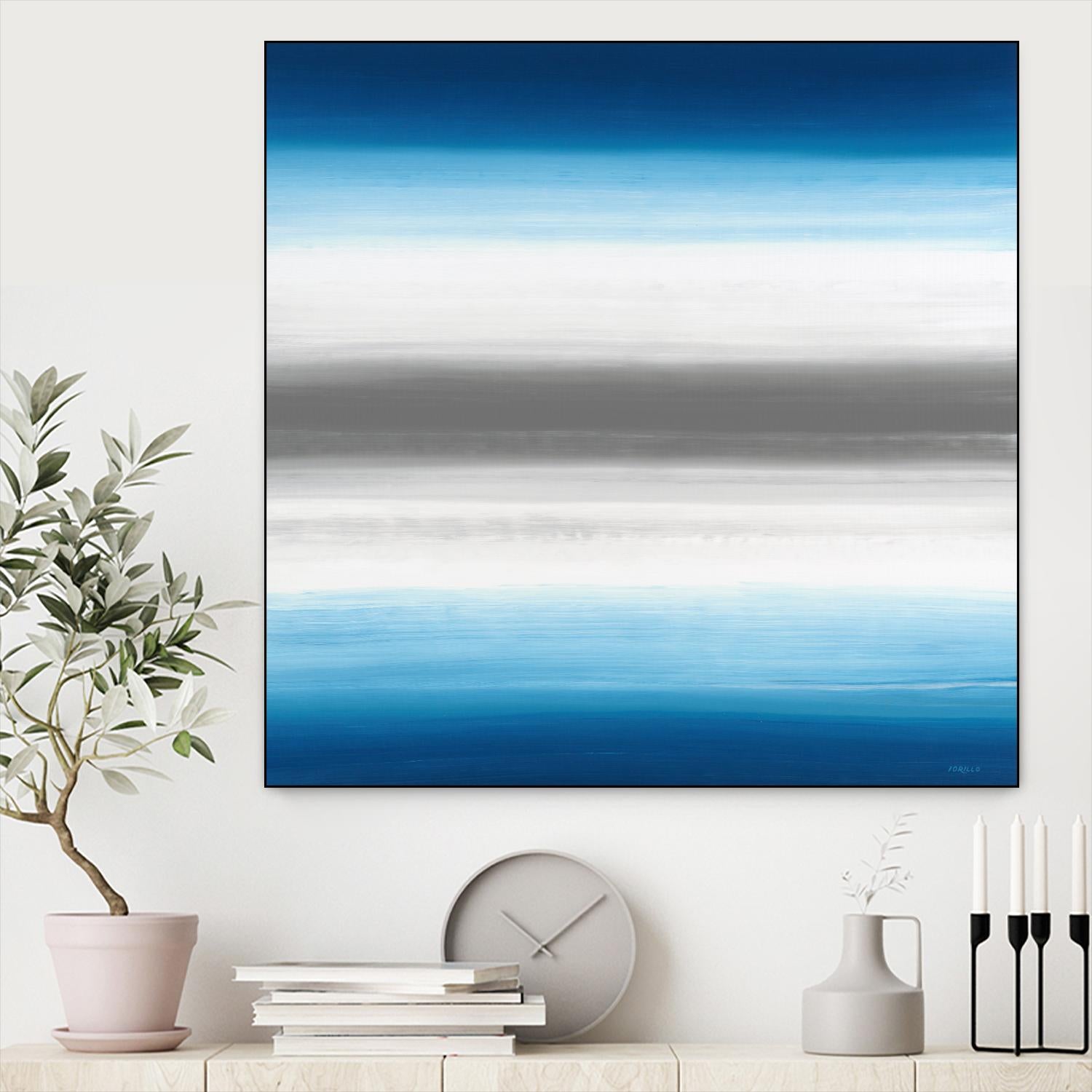 Blue Gradients by Jeff Iorillo on GIANT ART - white abstract
