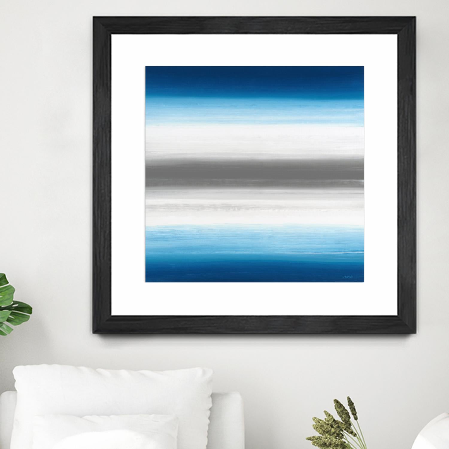 Blue Gradients by Jeff Iorillo on GIANT ART - white abstract