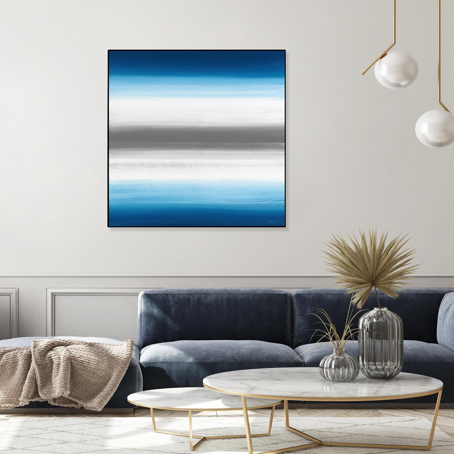 Blue Gradients by Jeff Iorillo on GIANT ART - white abstract