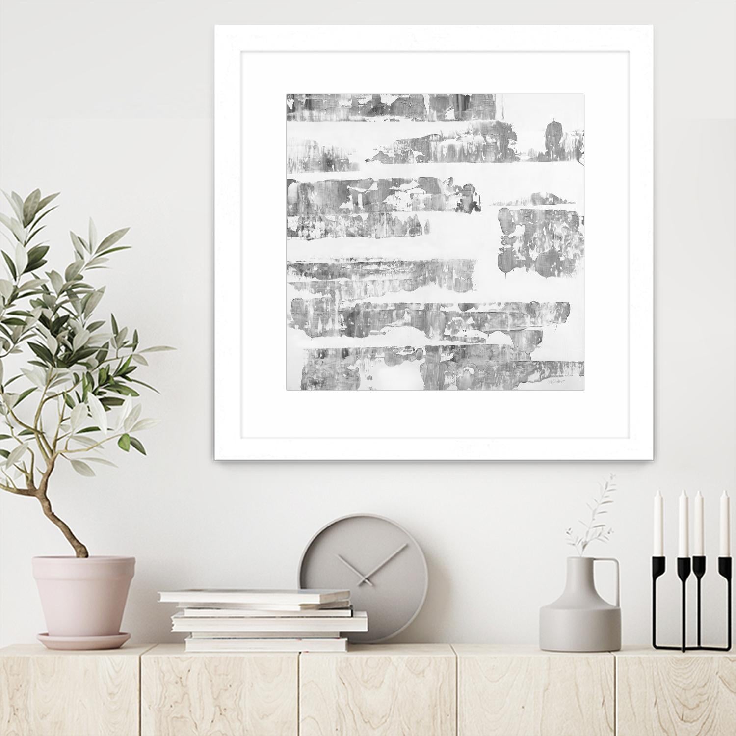 Grey Levels by Jeff Iorillo on GIANT ART - white abstract