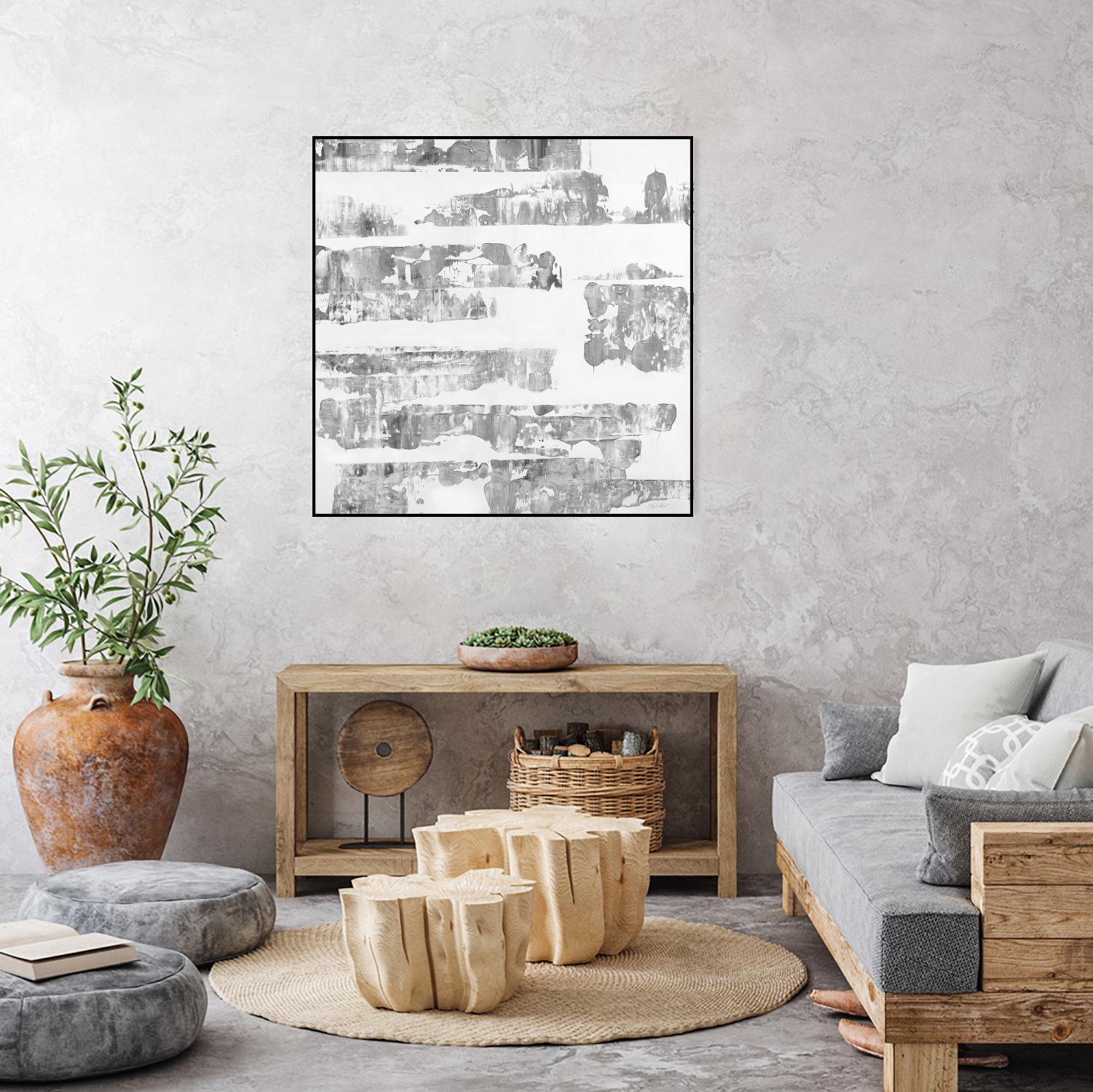 Grey Levels by Jeff Iorillo on GIANT ART - white abstract