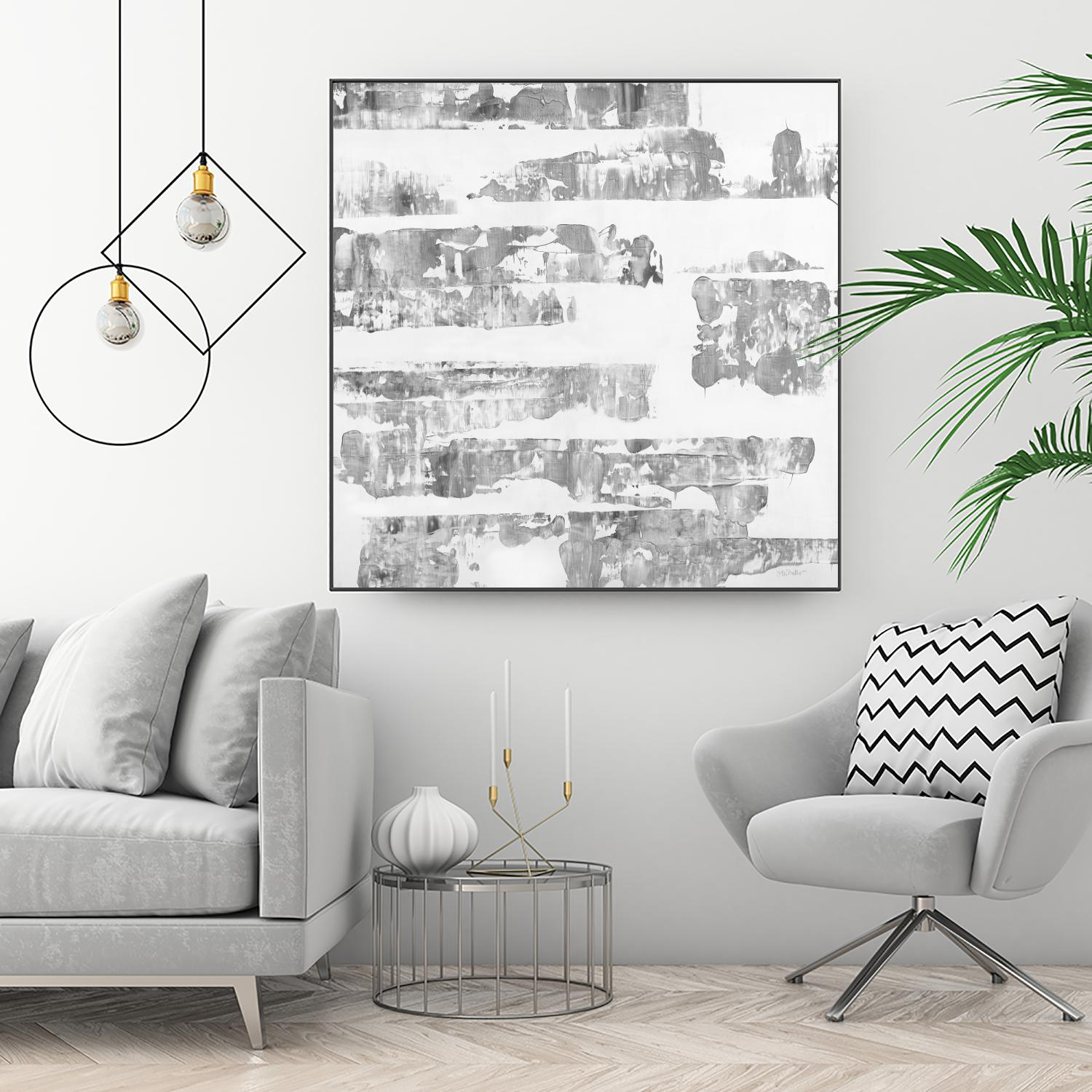 Grey Levels by Jeff Iorillo on GIANT ART - white abstract