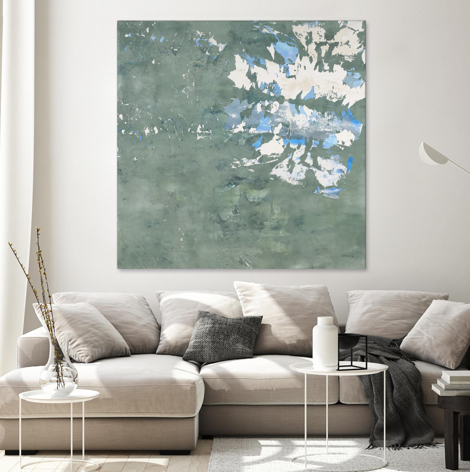 Lakeshore by Jeff Iorillo on GIANT ART - blue abstract