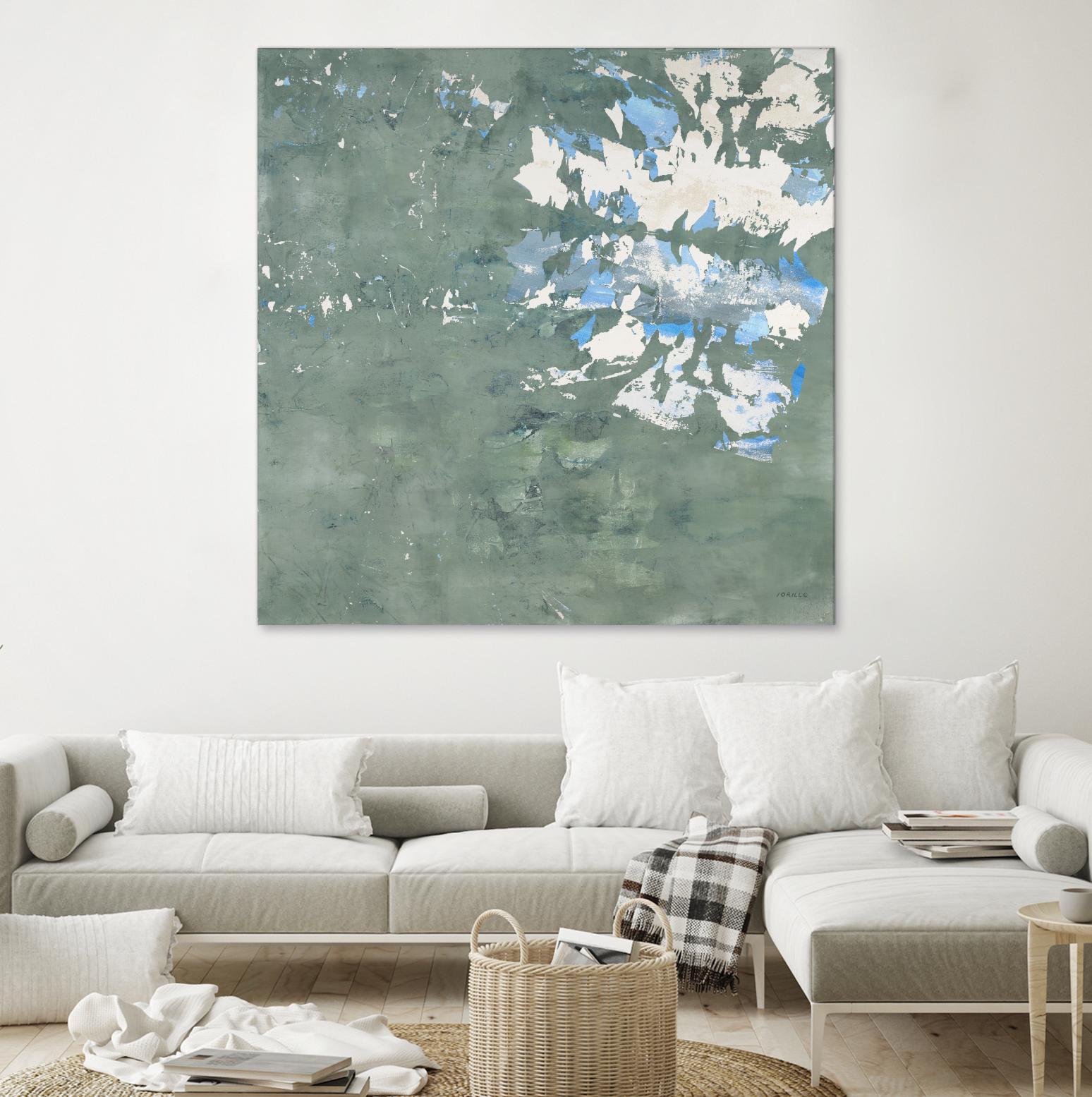 Lakeshore by Jeff Iorillo on GIANT ART - blue abstract