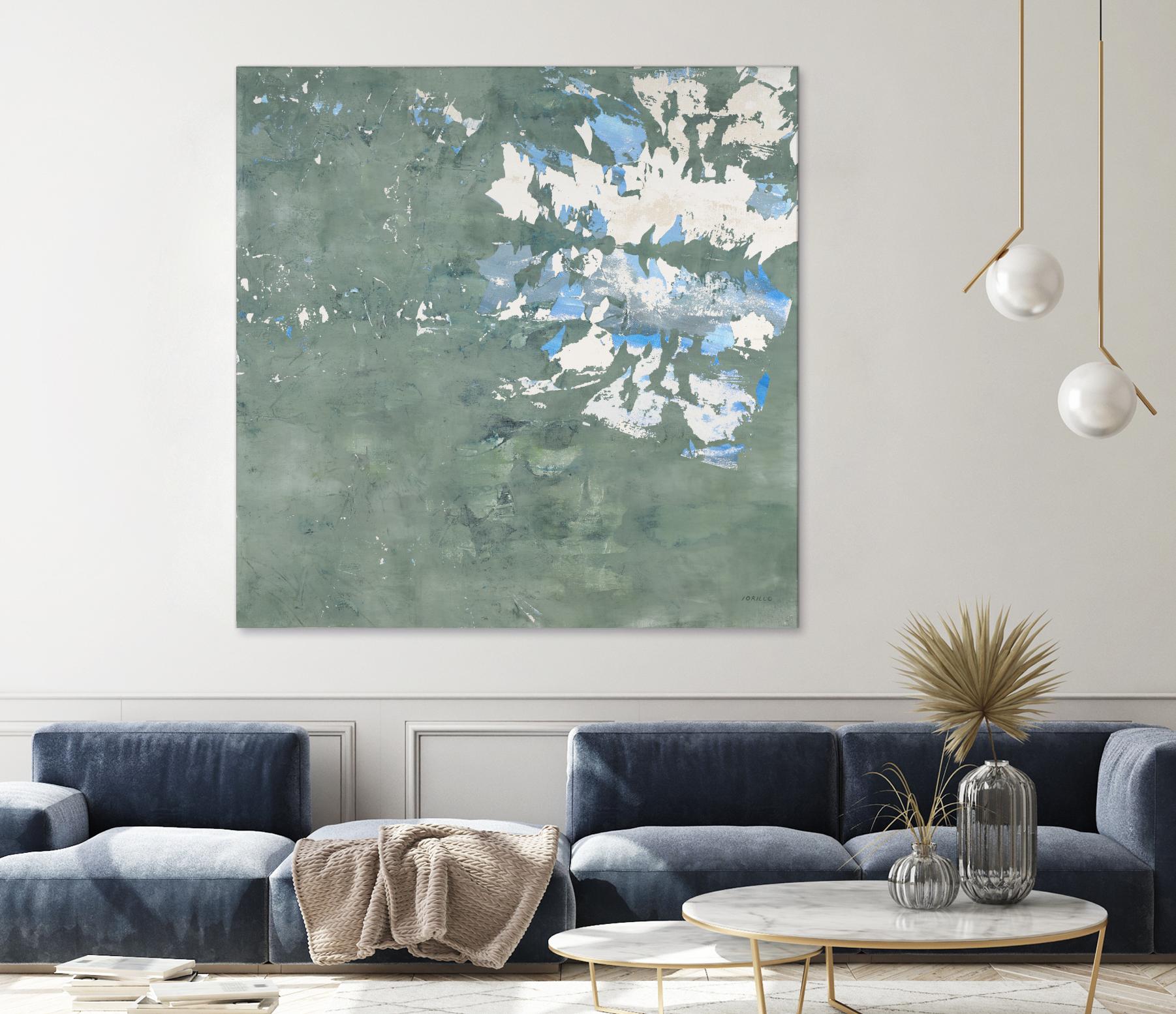 Lakeshore by Jeff Iorillo on GIANT ART - blue abstract