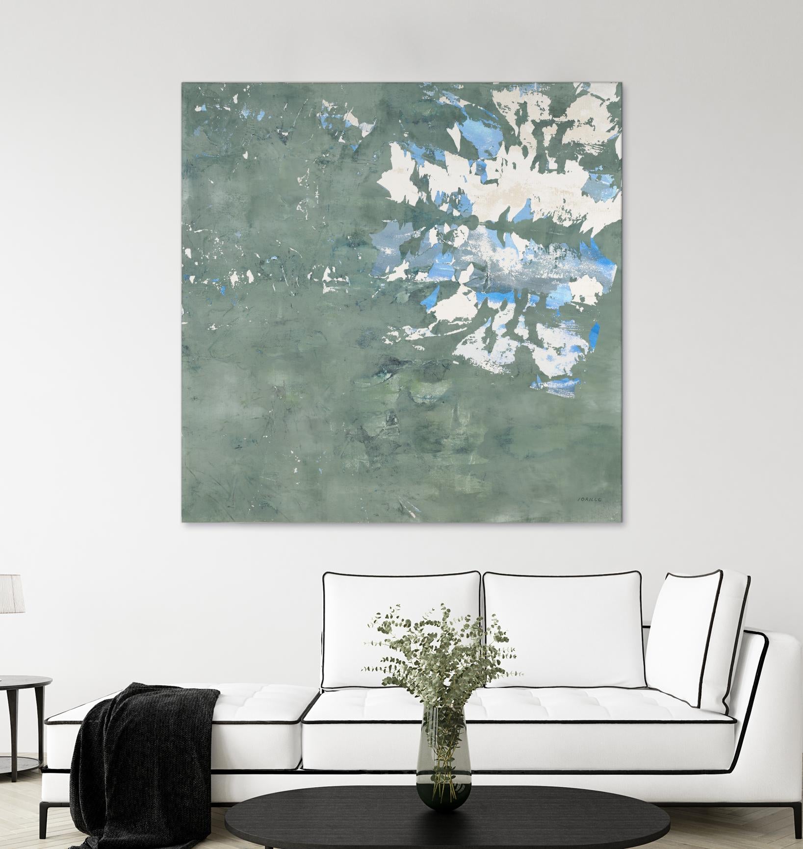 Lakeshore by Jeff Iorillo on GIANT ART - blue abstract