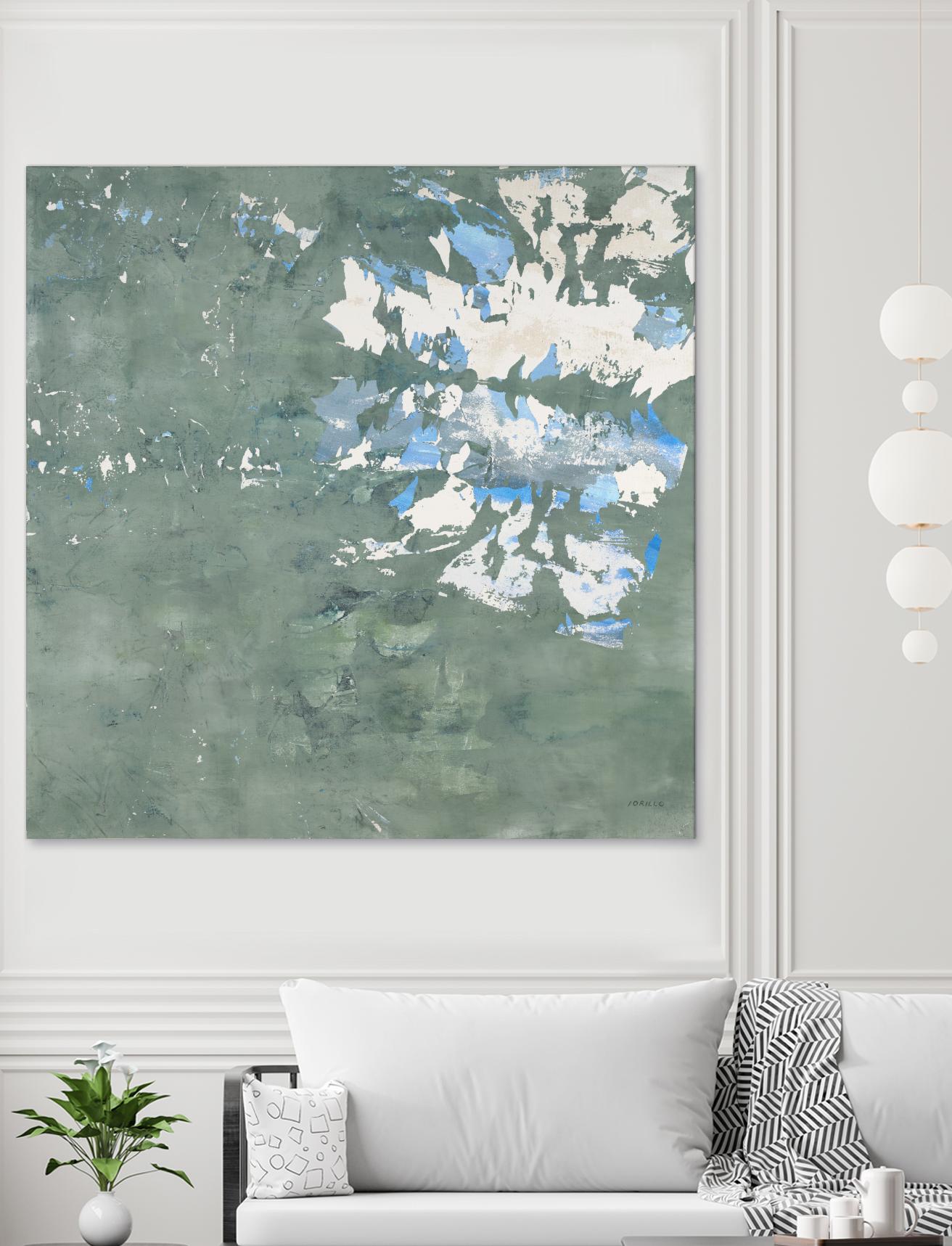 Lakeshore by Jeff Iorillo on GIANT ART - blue abstract