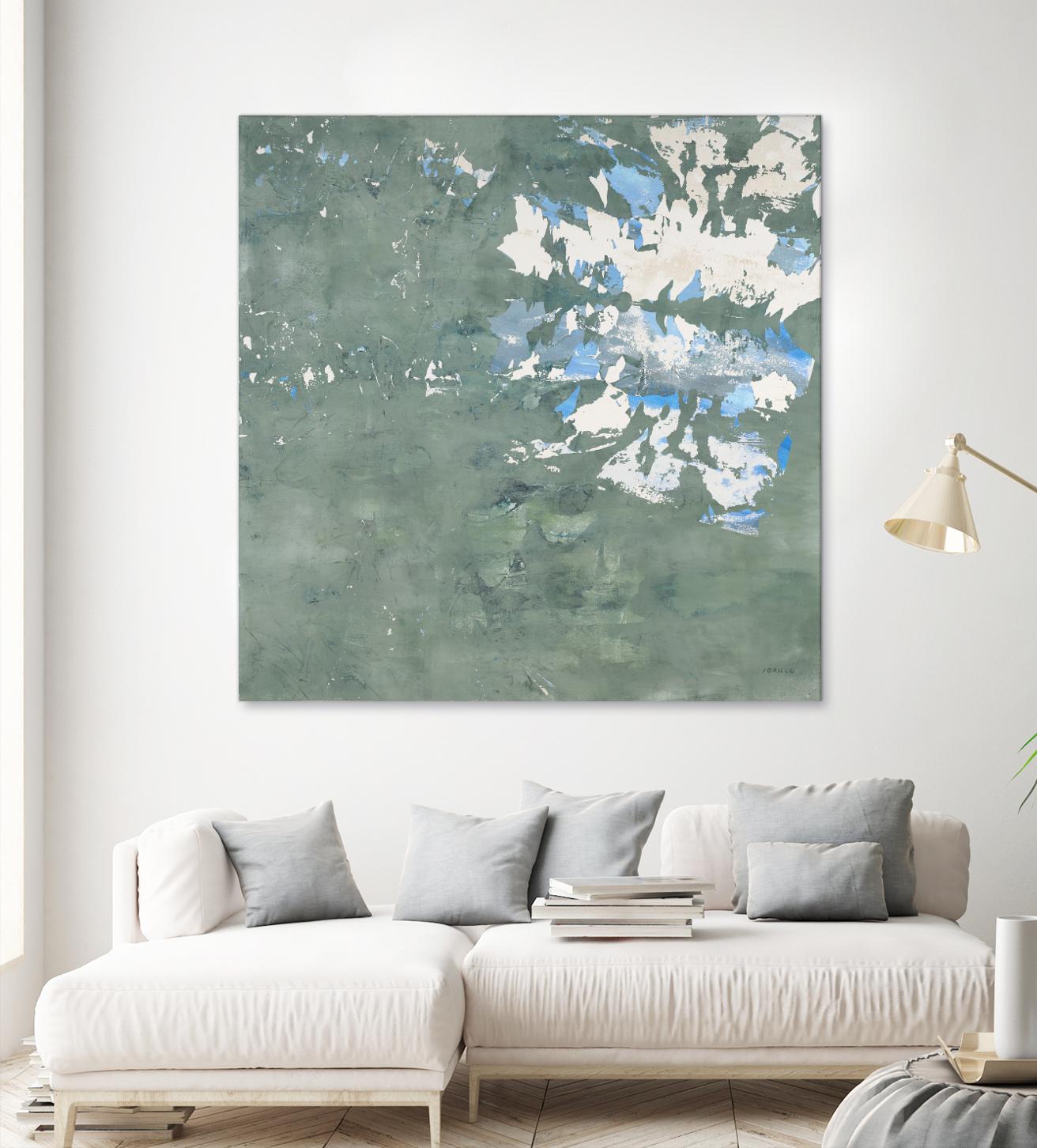 Lakeshore by Jeff Iorillo on GIANT ART - blue abstract