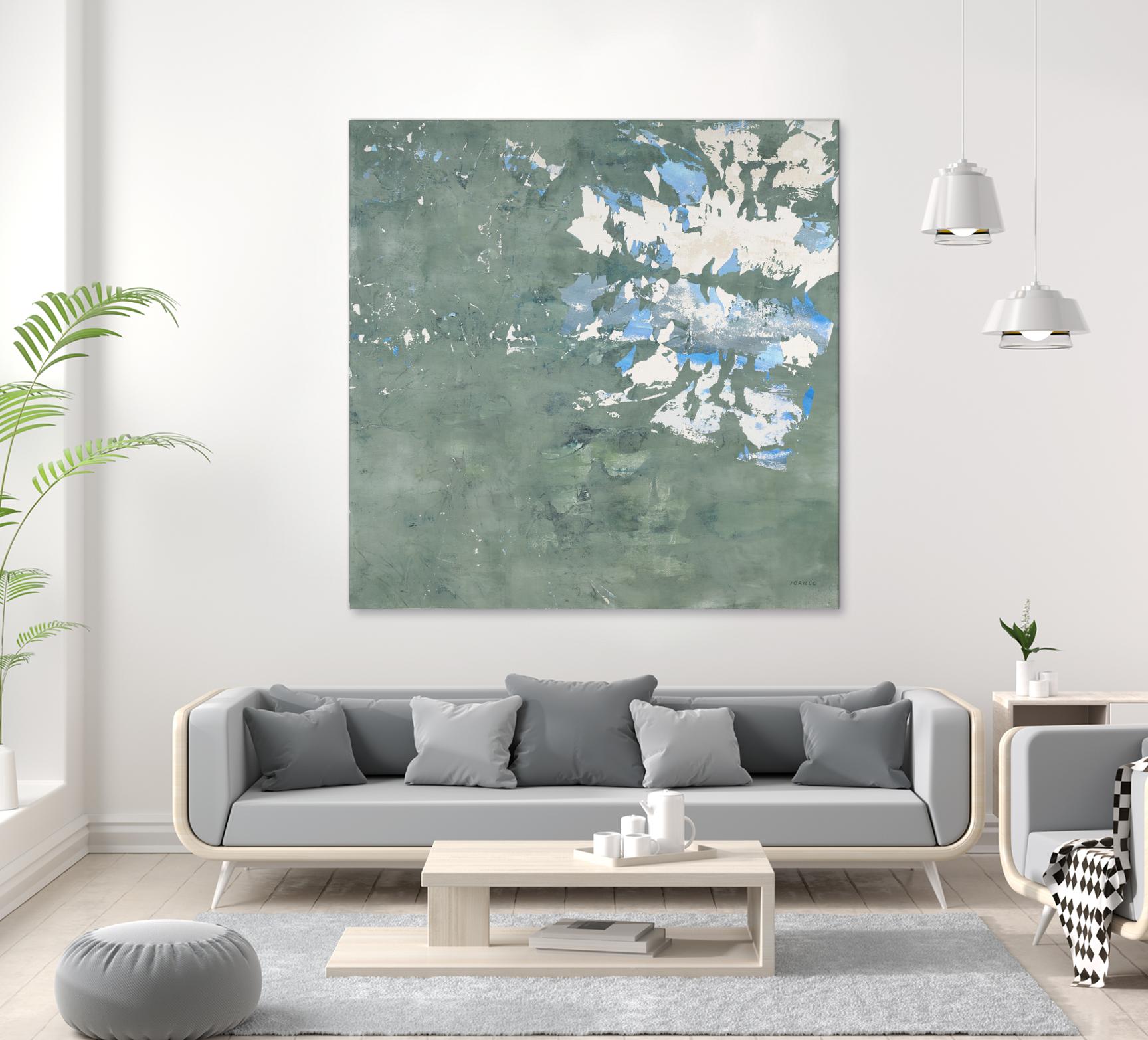 Lakeshore by Jeff Iorillo on GIANT ART - blue abstract