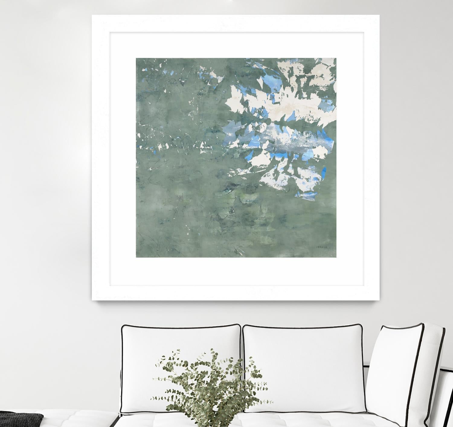 Lakeshore by Jeff Iorillo on GIANT ART - blue abstract