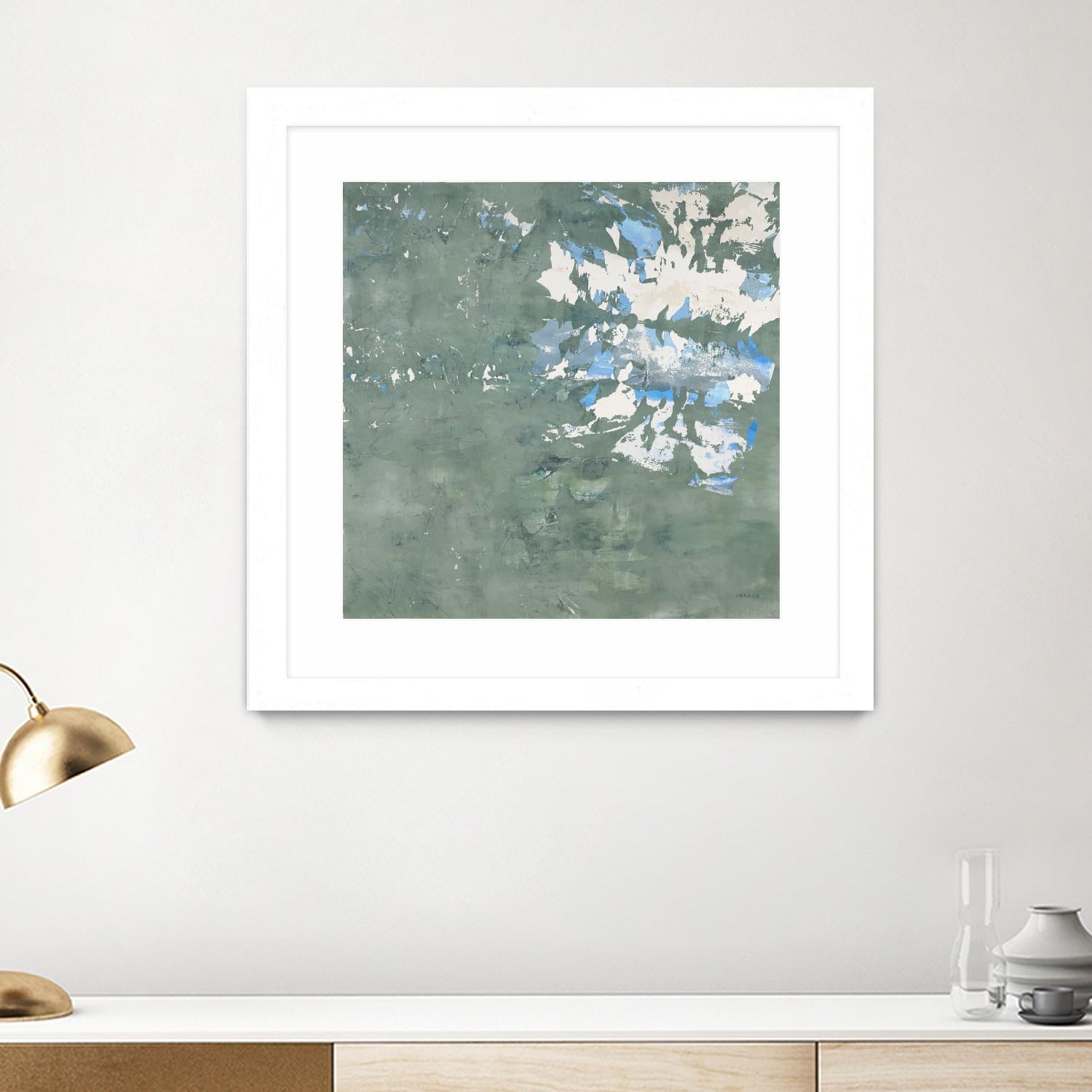 Lakeshore by Jeff Iorillo on GIANT ART - blue abstract