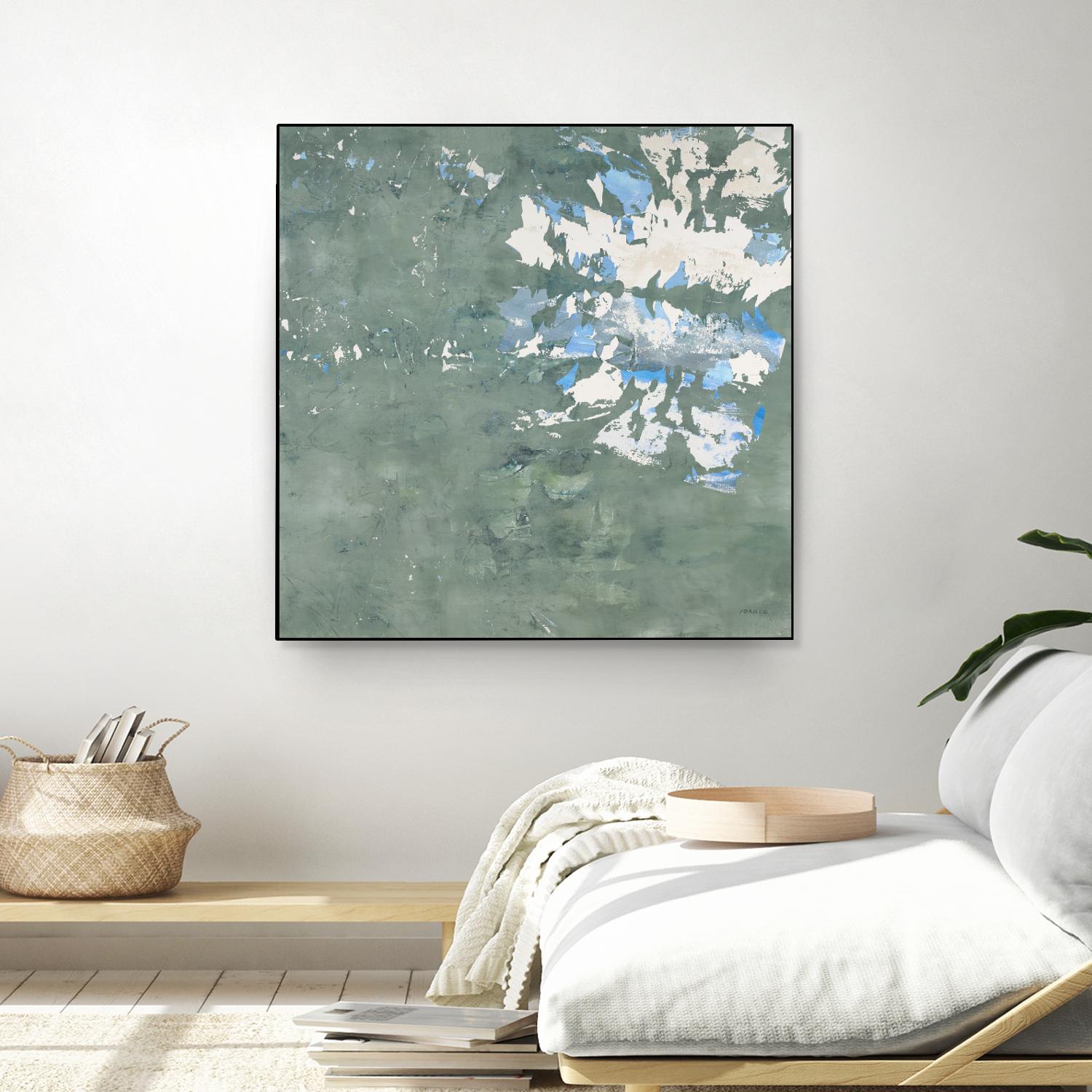 Lakeshore by Jeff Iorillo on GIANT ART - blue abstract