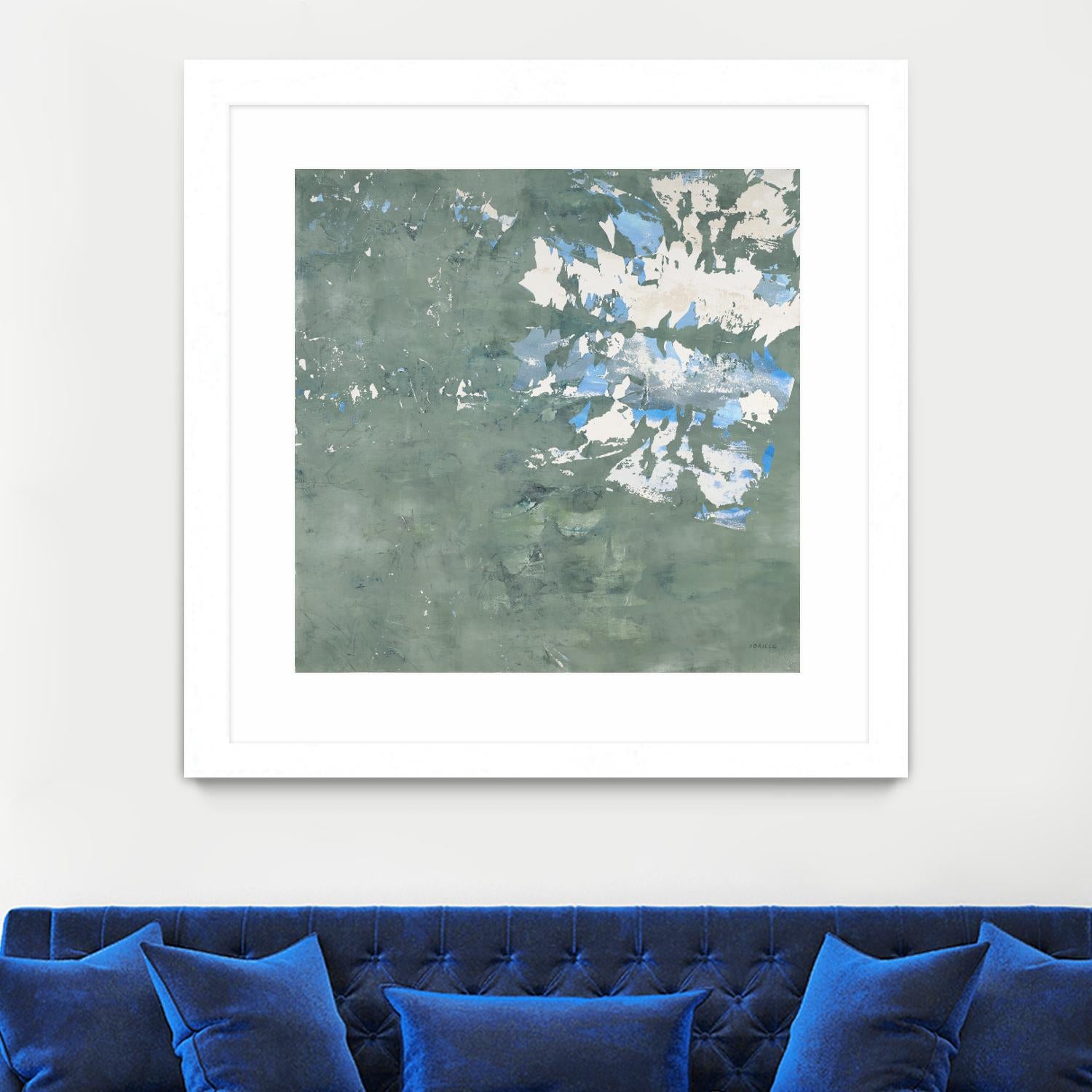 Lakeshore by Jeff Iorillo on GIANT ART - blue abstract