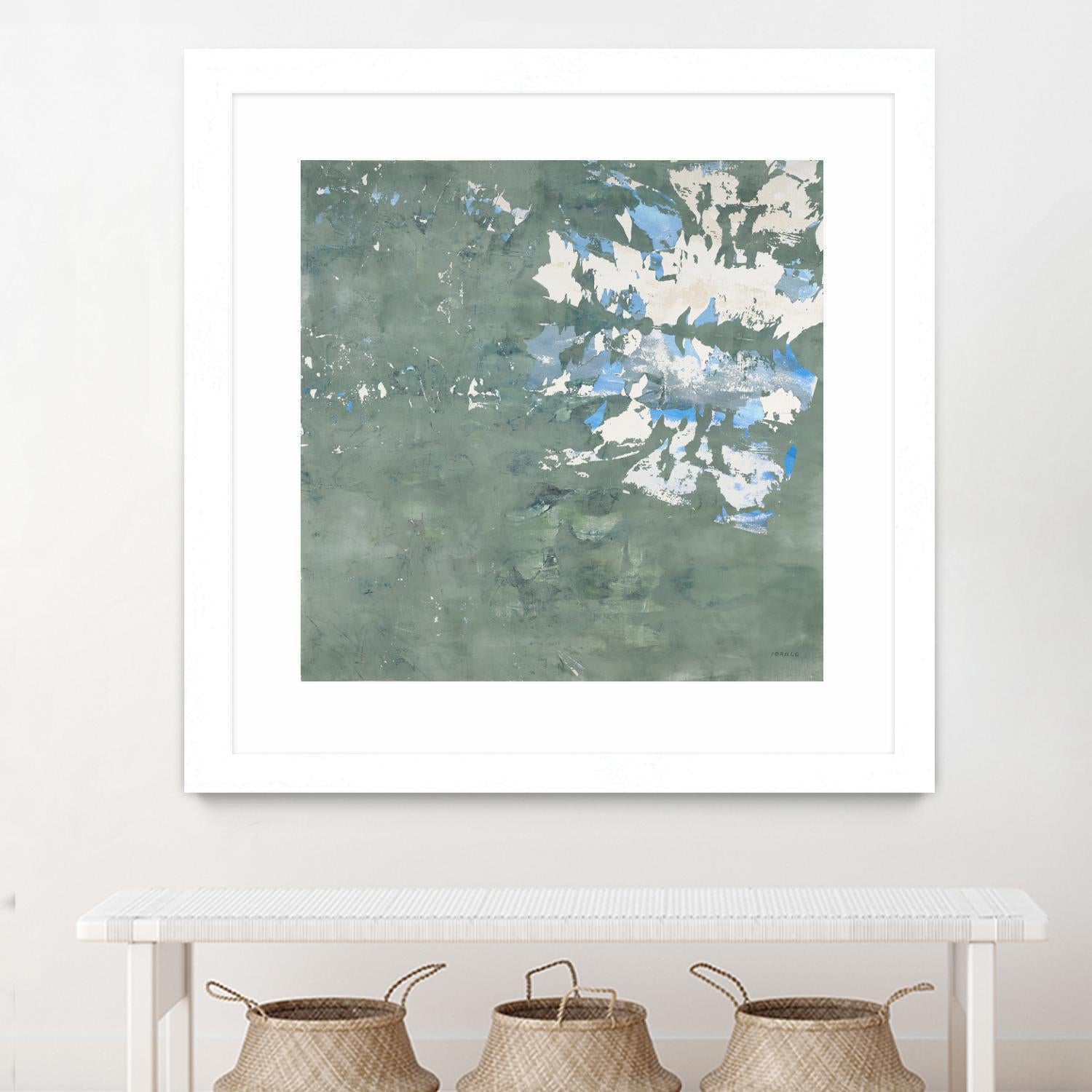 Lakeshore by Jeff Iorillo on GIANT ART - blue abstract