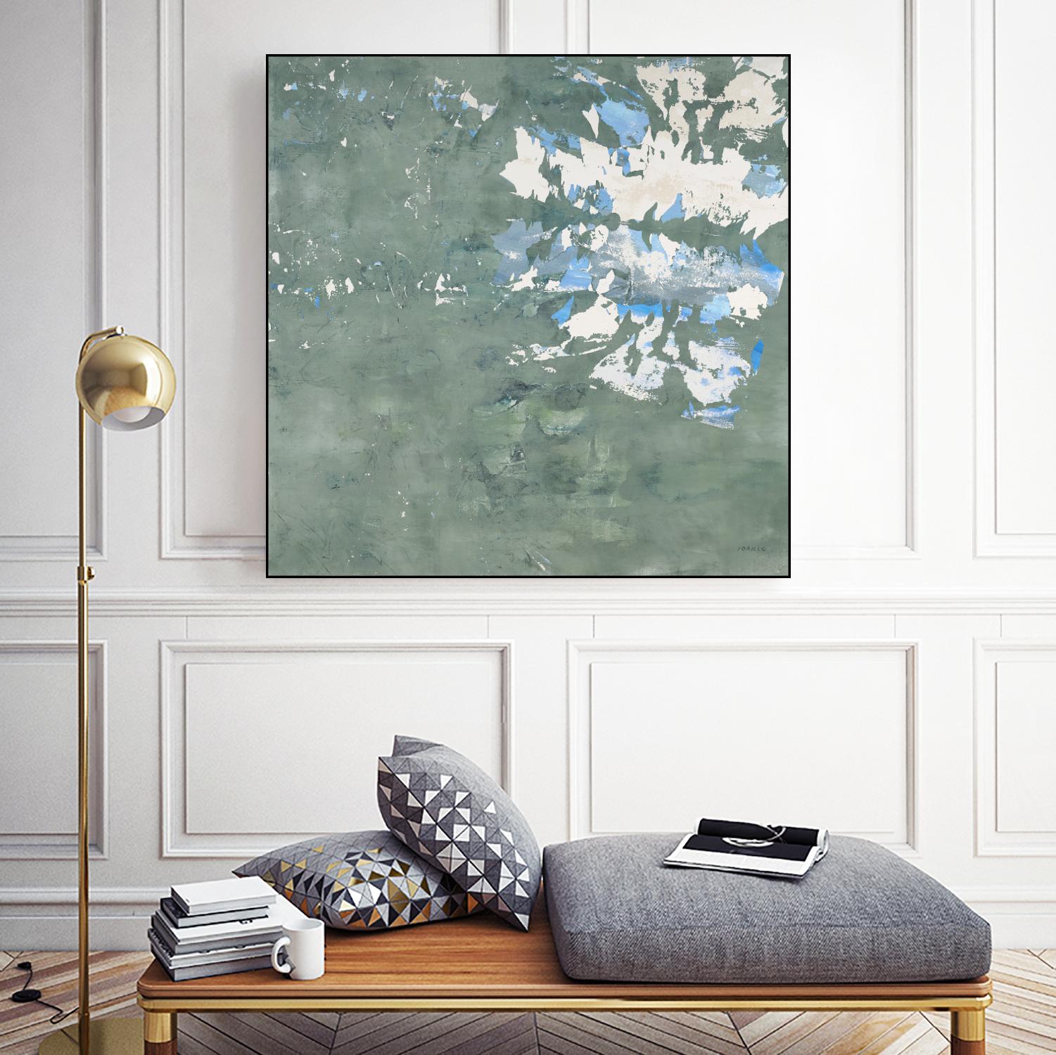 Lakeshore by Jeff Iorillo on GIANT ART - blue abstract