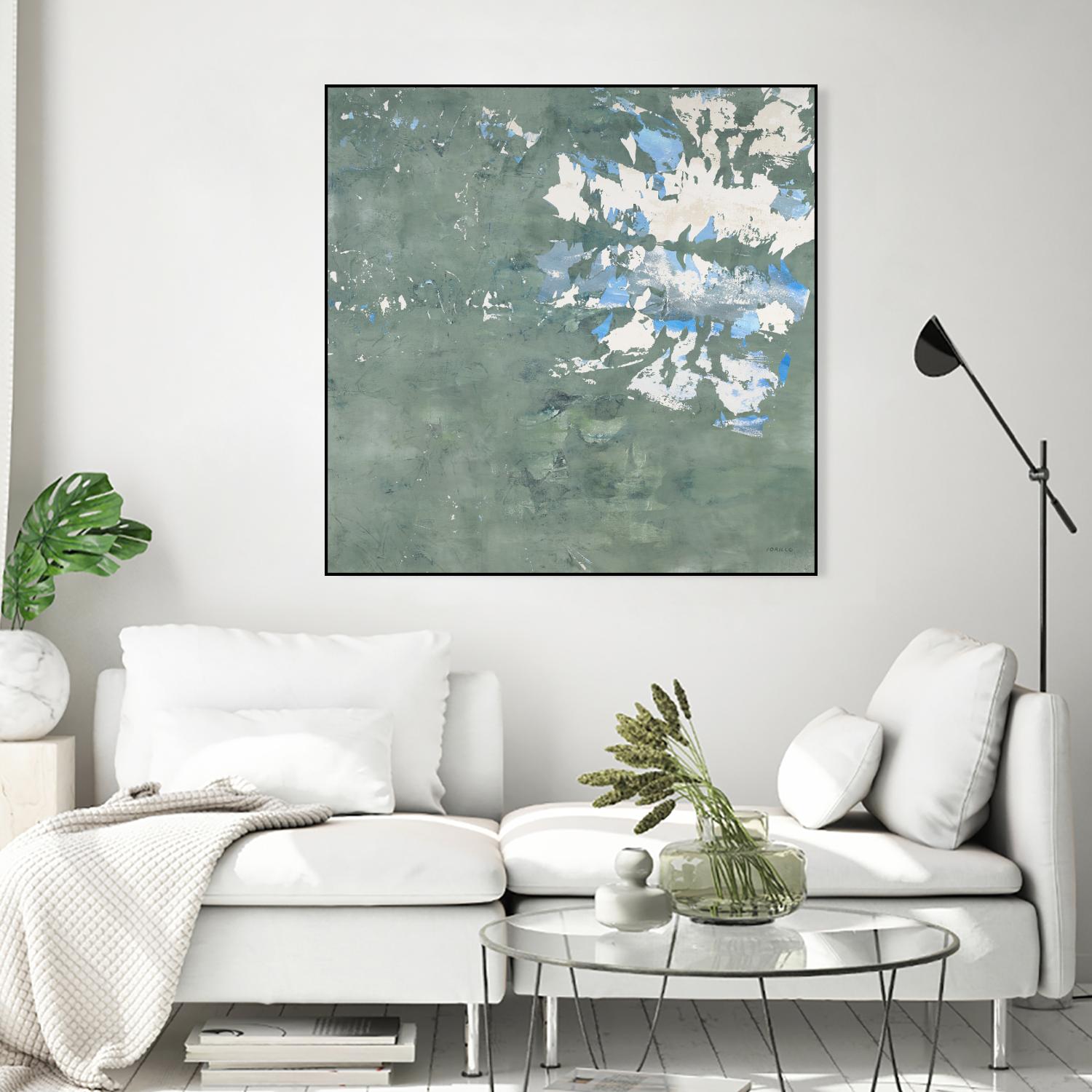 Lakeshore by Jeff Iorillo on GIANT ART - blue abstract