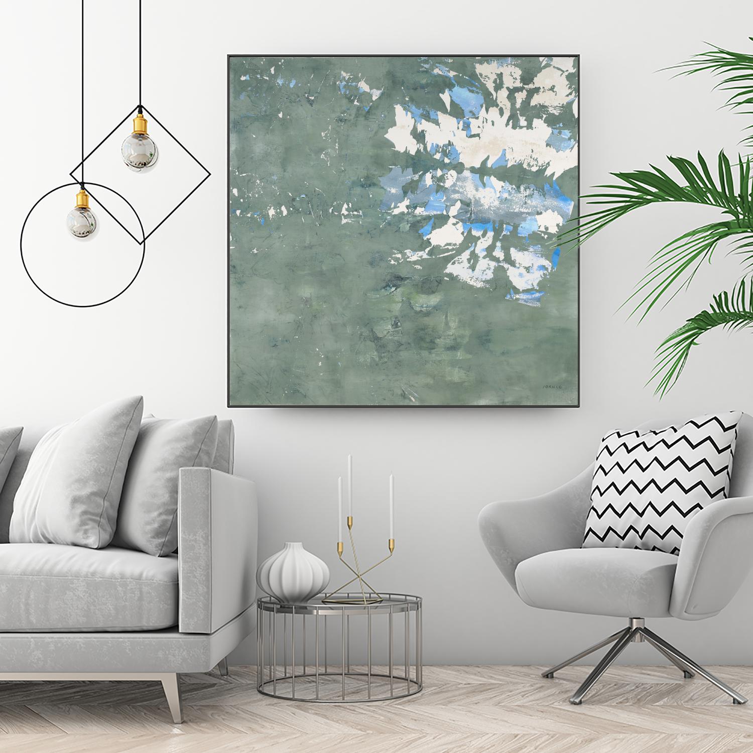 Lakeshore by Jeff Iorillo on GIANT ART - blue abstract