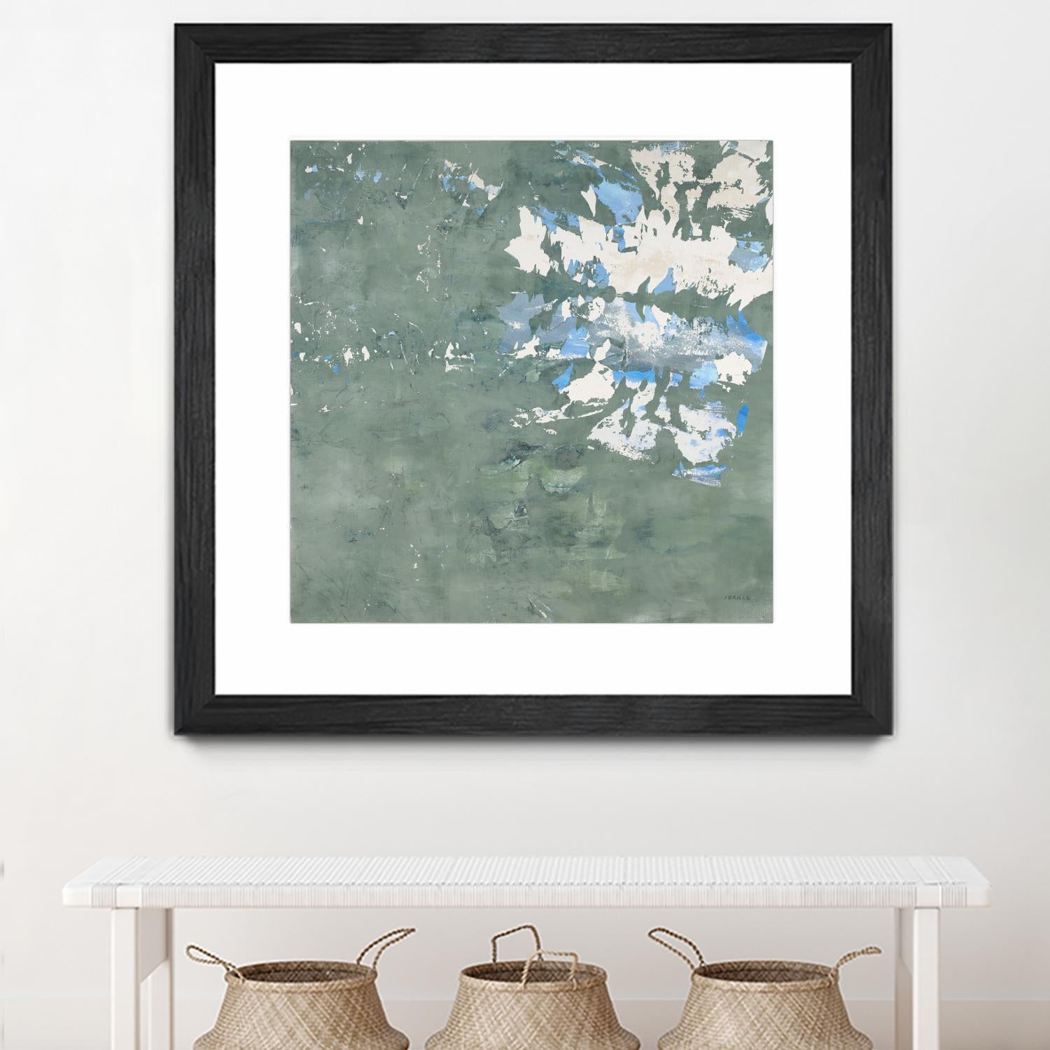 Lakeshore by Jeff Iorillo on GIANT ART - blue abstract