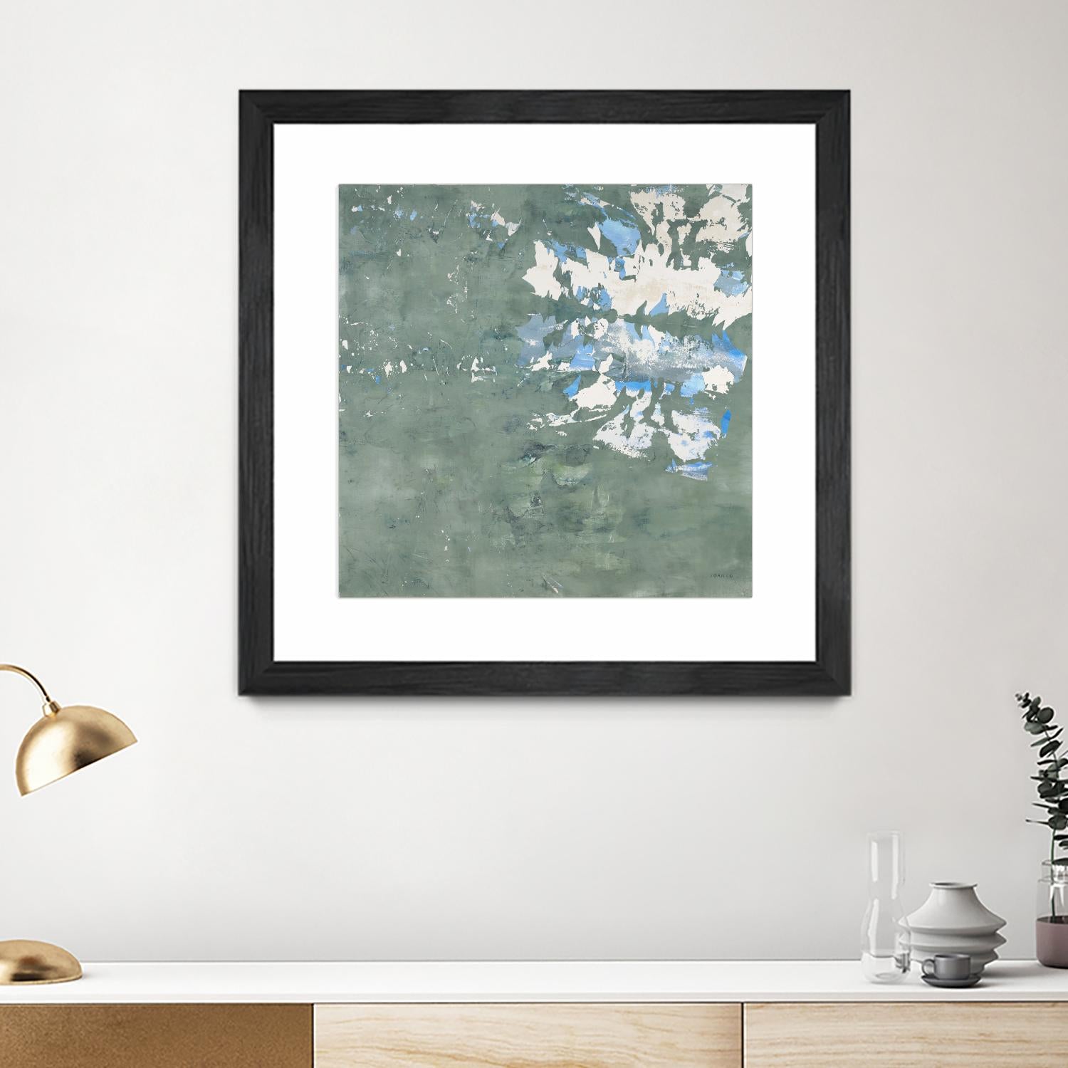 Lakeshore by Jeff Iorillo on GIANT ART - blue abstract