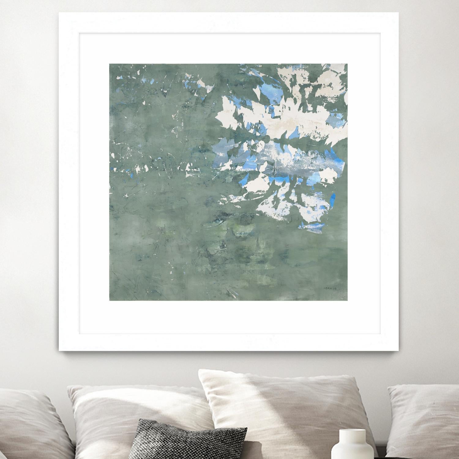 Lakeshore by Jeff Iorillo on GIANT ART - blue abstract