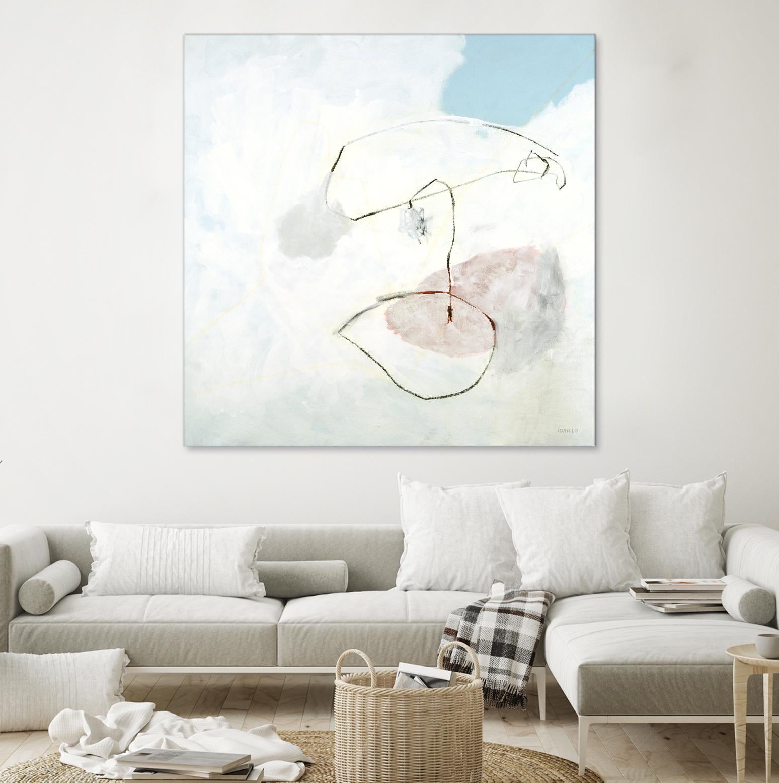 Sweet Solitude by Jeff Iorillo on GIANT ART - blue abstract