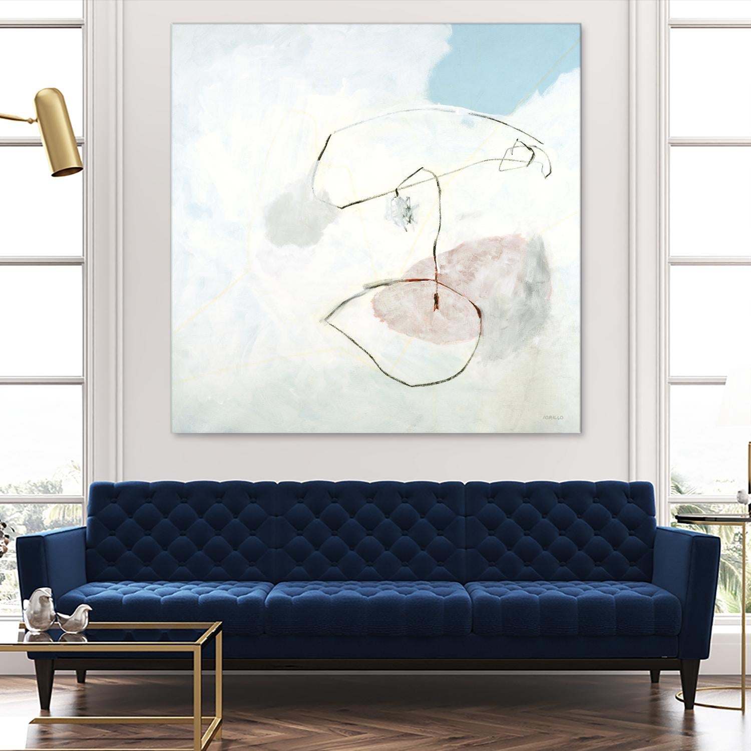Sweet Solitude by Jeff Iorillo on GIANT ART - blue abstract