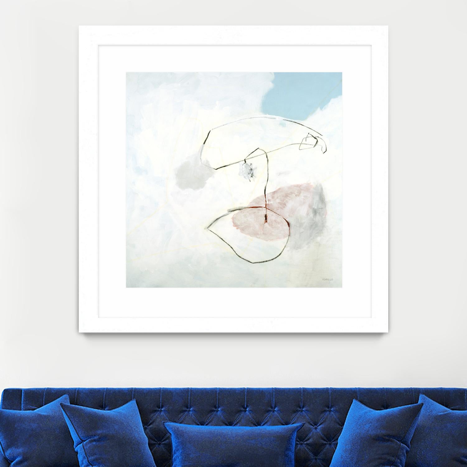 Sweet Solitude by Jeff Iorillo on GIANT ART - blue abstract